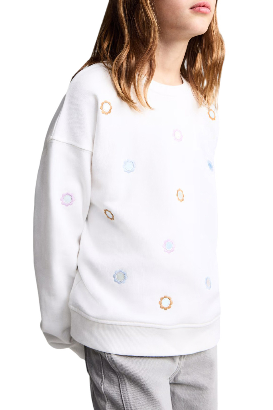 Девочкам Mango Kids Свитшот MIRRORS с вышивкой (цвет ), артикул 87064806 | Фото 4