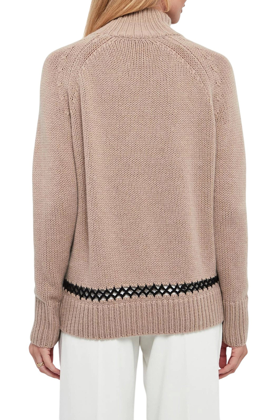 Женский Ermanno Firenze Свитер из шерсти и кашемира (цвет ), артикул D47EM030E54 | Фото 5