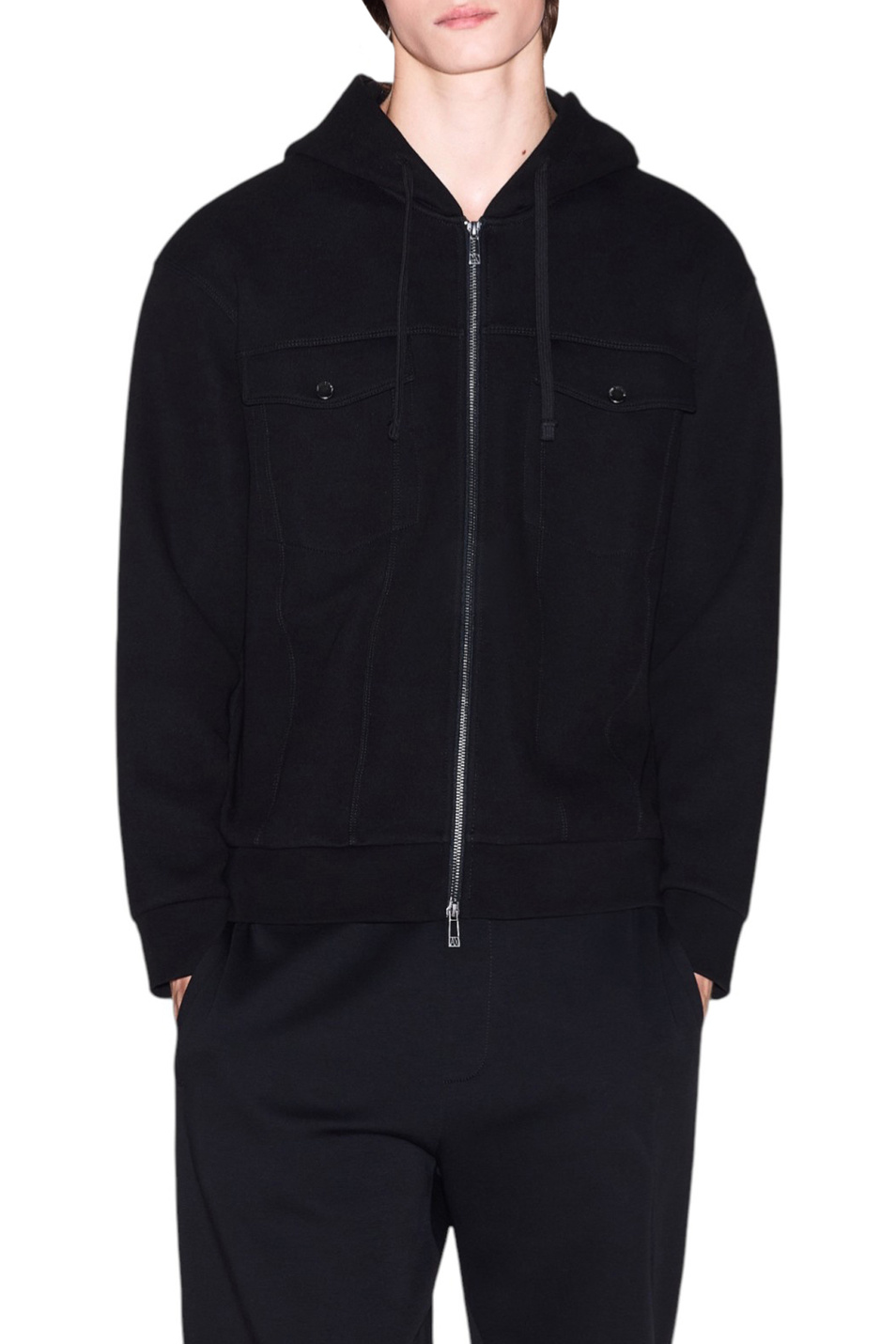 Мужской Armani Exchange Толстовка однотонная (цвет ), артикул XM000967-AF16222 | Фото 3