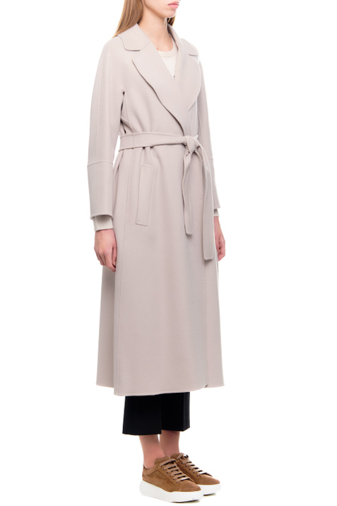 Max Mara Пальто-халат ELISA из чистой шерсти ( цвет), артикул 2390110231 | Фото 5