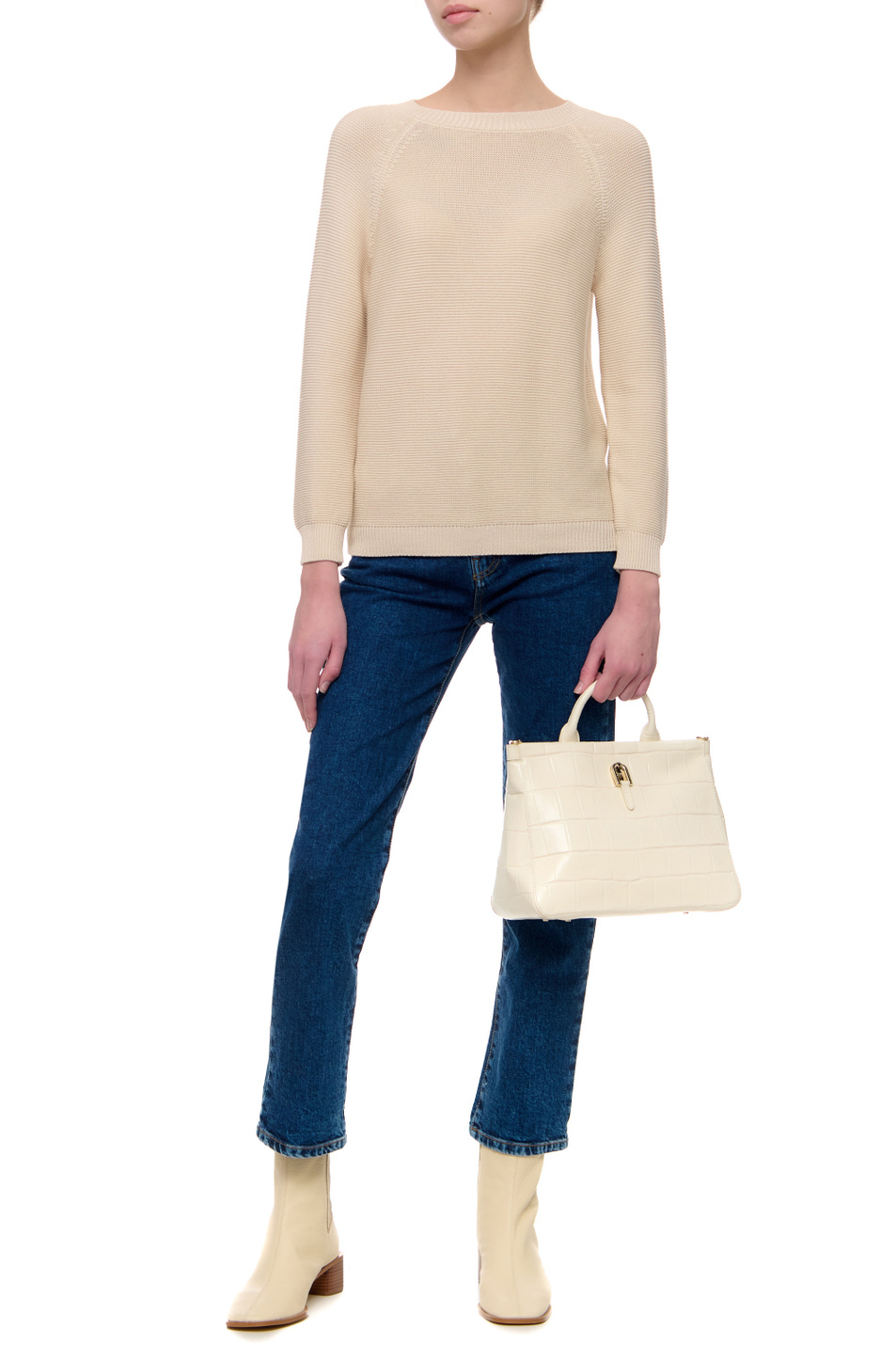 Женский Weekend Max Mara Джемпер CASERTA из натурального хлопка (цвет ), артикул 53611127 | Фото 3