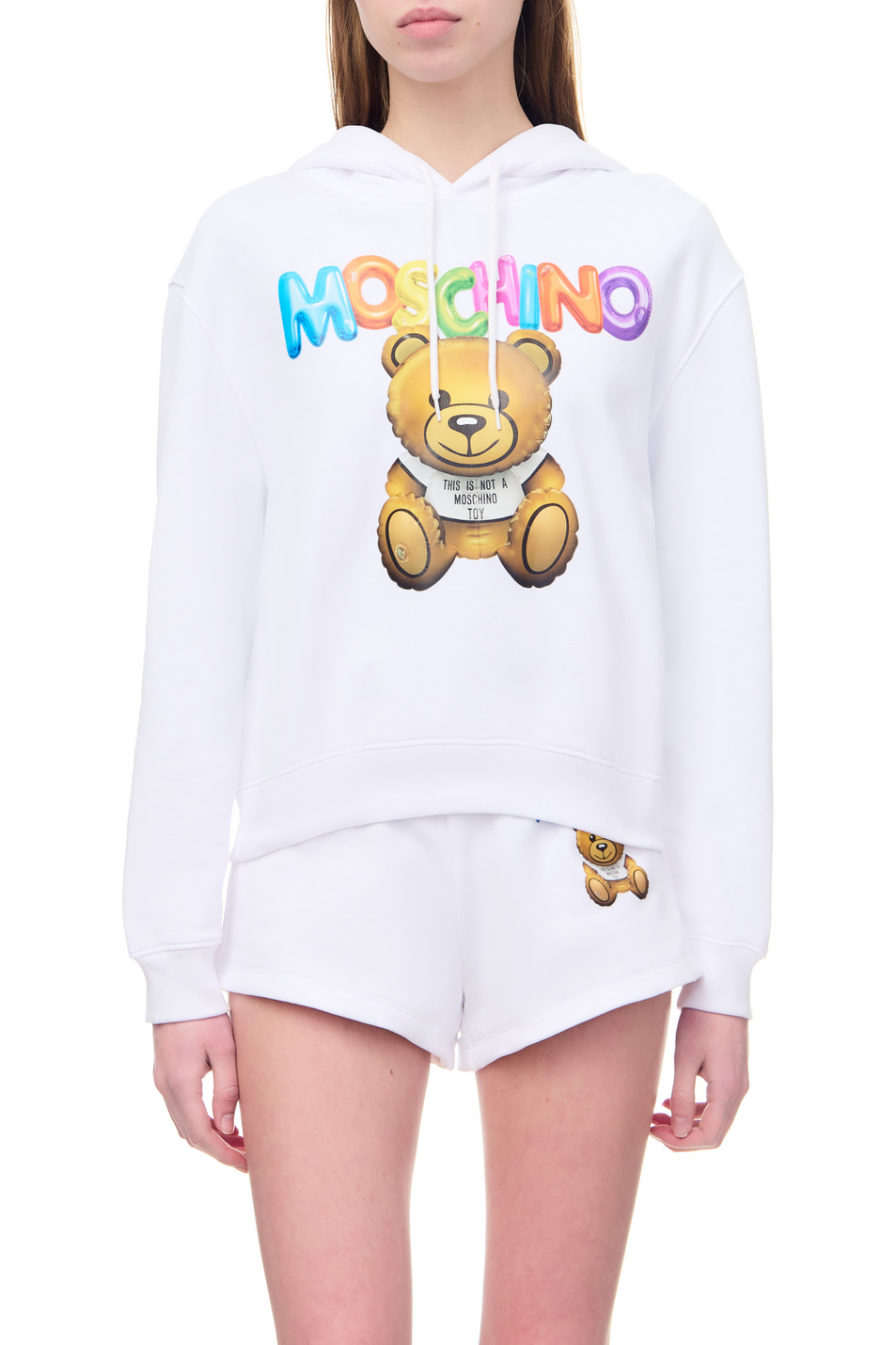 Женский Moschino Худи из натурального хлопка с логотипом (цвет ), артикул V1703-0428 | Фото 3