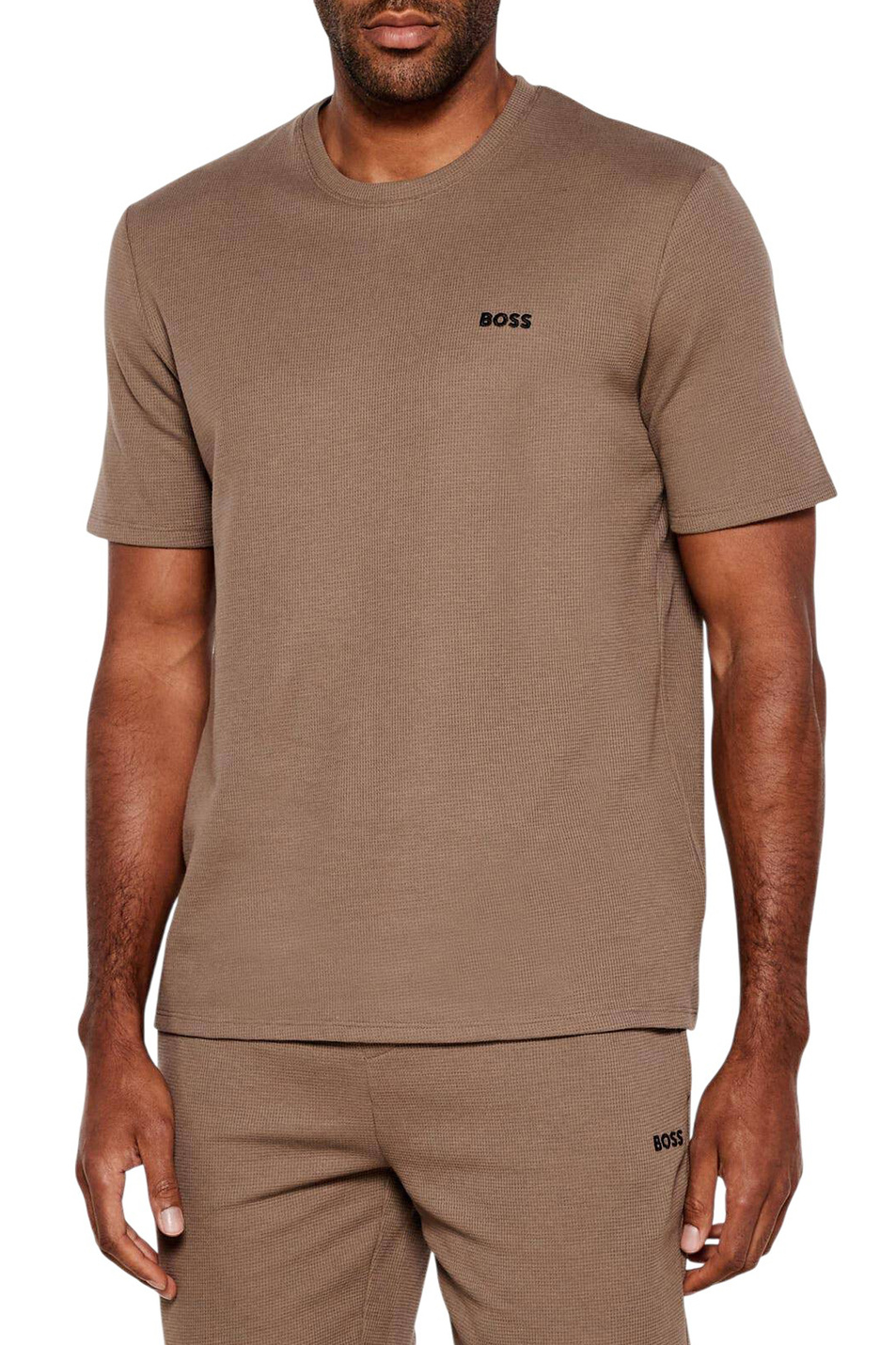 Мужской BOSS Футболка Waffle из смесового хлопка (цвет ), артикул 50535891 | Фото 4