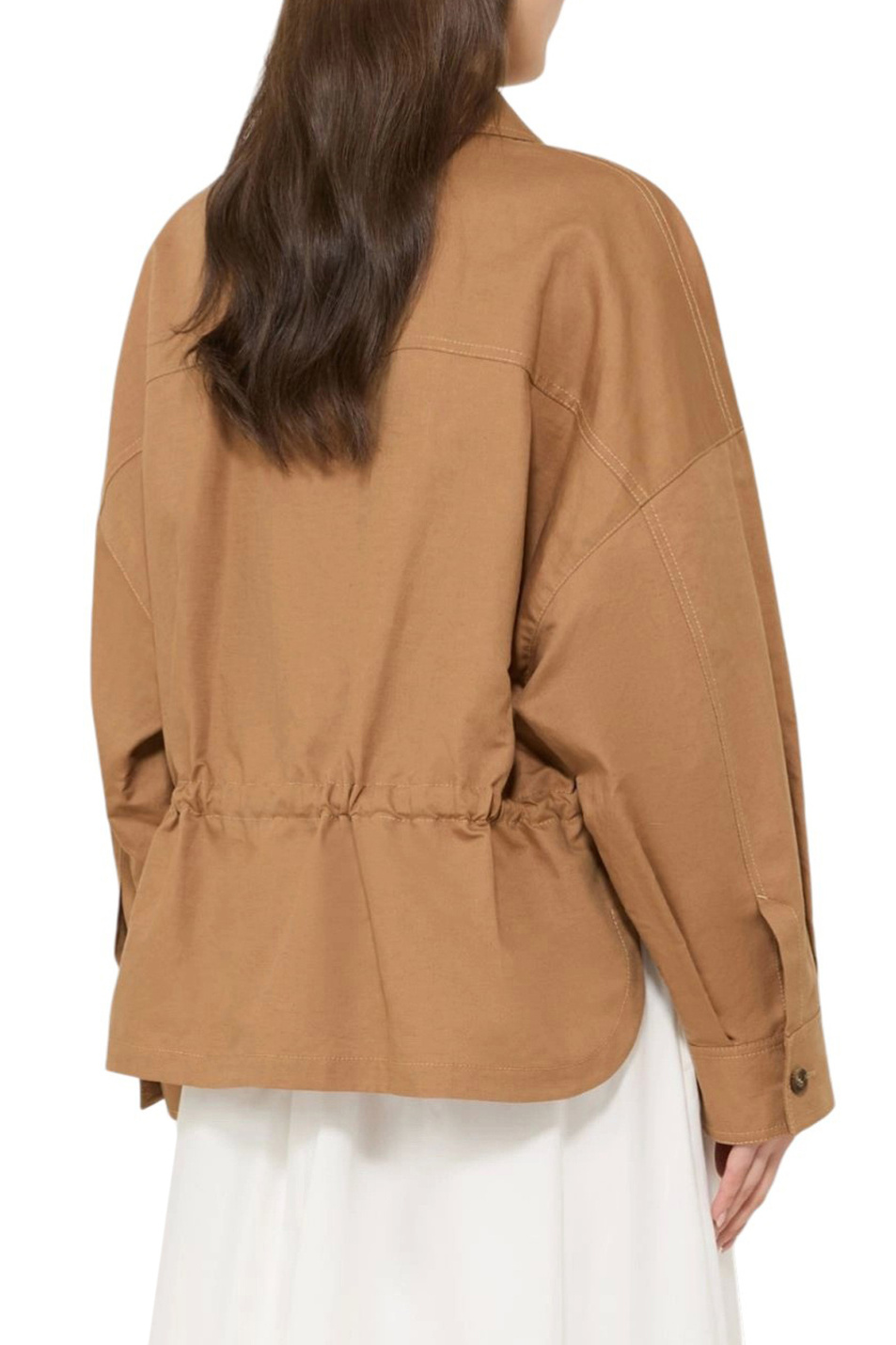 Женский Weekend Max Mara Куртка VETTURA из хлопка и льна (цвет ), артикул 2615041082 | Фото 4