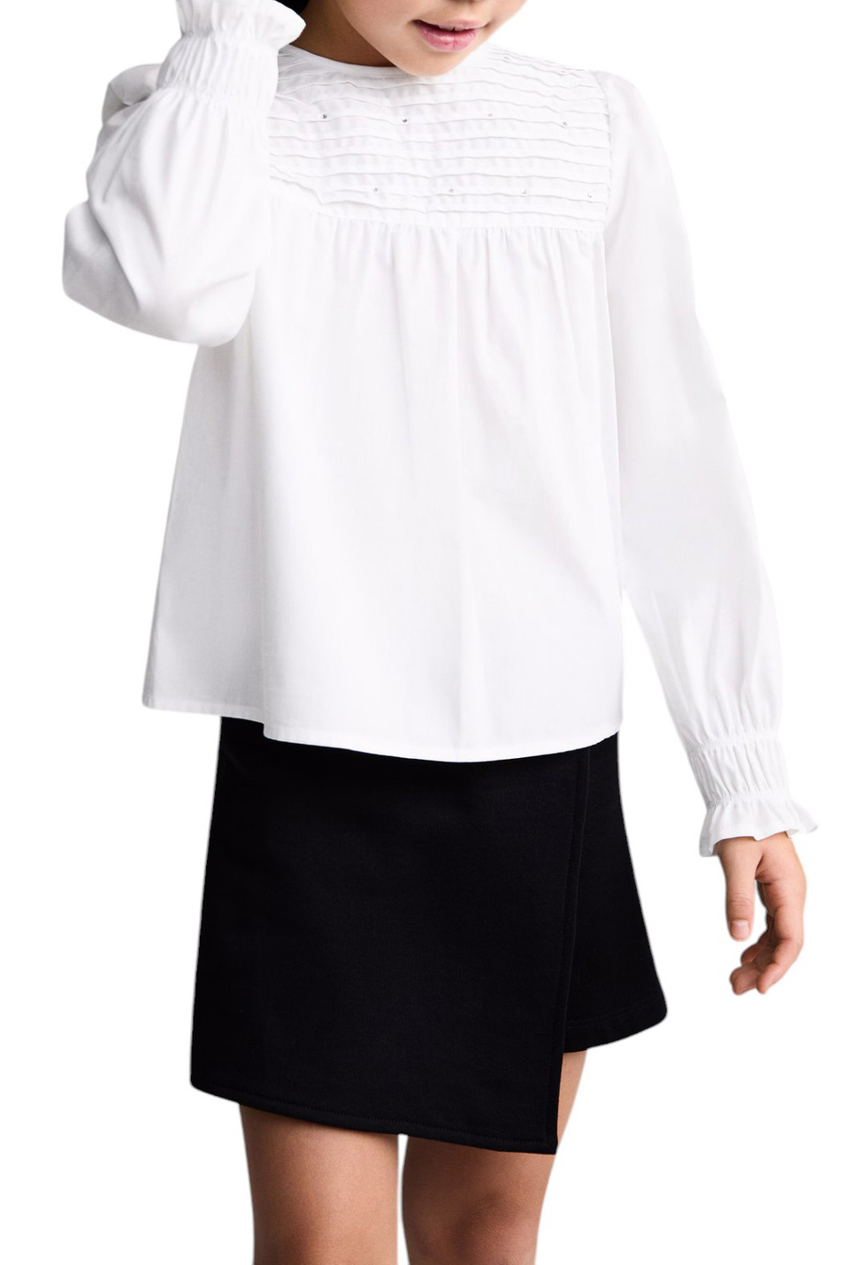 Девочкам Mango Kids Блузка LEELA из натурального хлопка (цвет ), артикул 87020257 | Фото 4