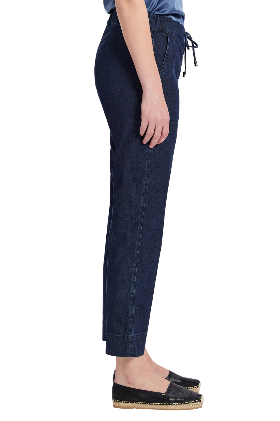 Max Mara Укороченные джинсы PAZZO с кулиской на поясе (цвет ), артикул 31810116 | Фото 4