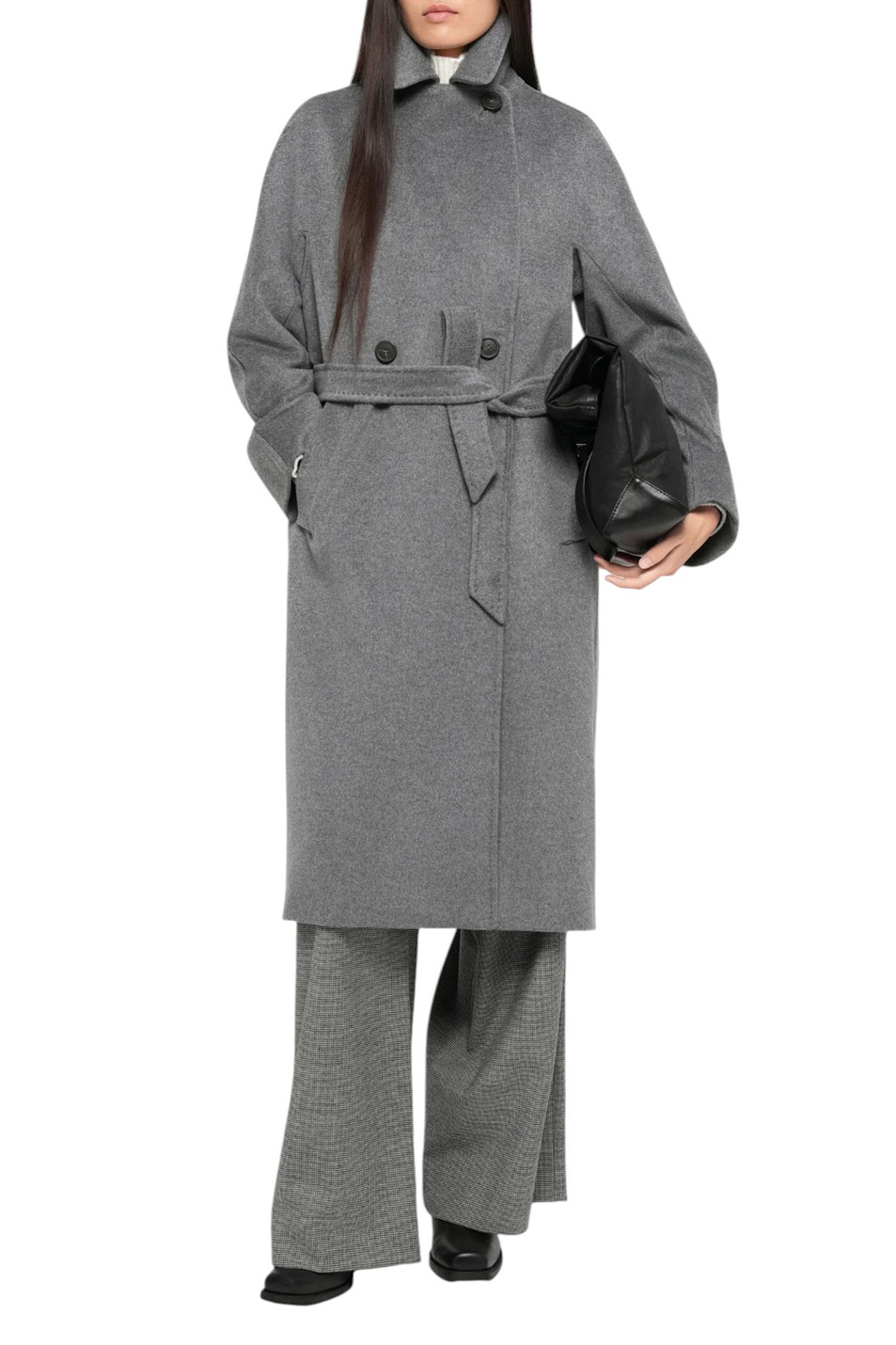 Пальто RESINA из шерсти|Основной цвет:Серый Женский Weekend Max Mara Пальто RESINA из шерсти (цвет ), артикул 2525016102 | Фото 3