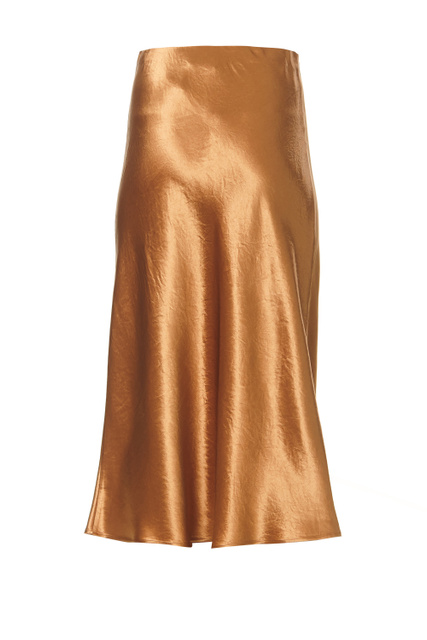 Атласная юбка ALESSIO|Основной цвет:Коричневый|Артикул:31010126 | Фото 2