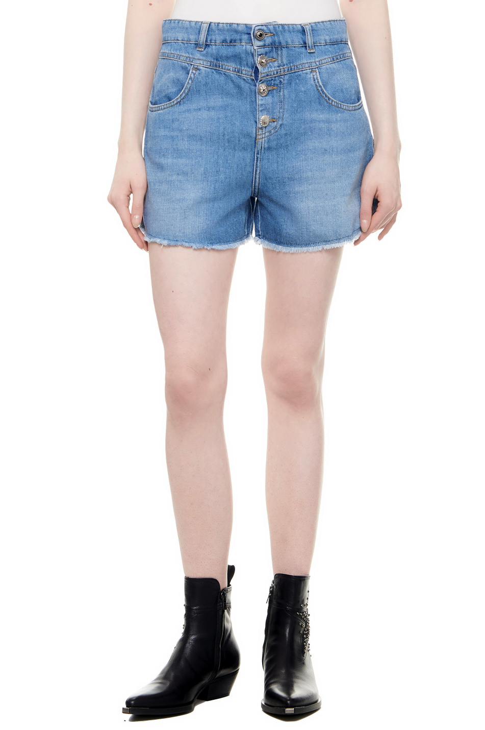 Женский Liu Jo Шорты джинсовые из натурального хлопка (цвет ), артикул UA4161D4828 | Фото 1