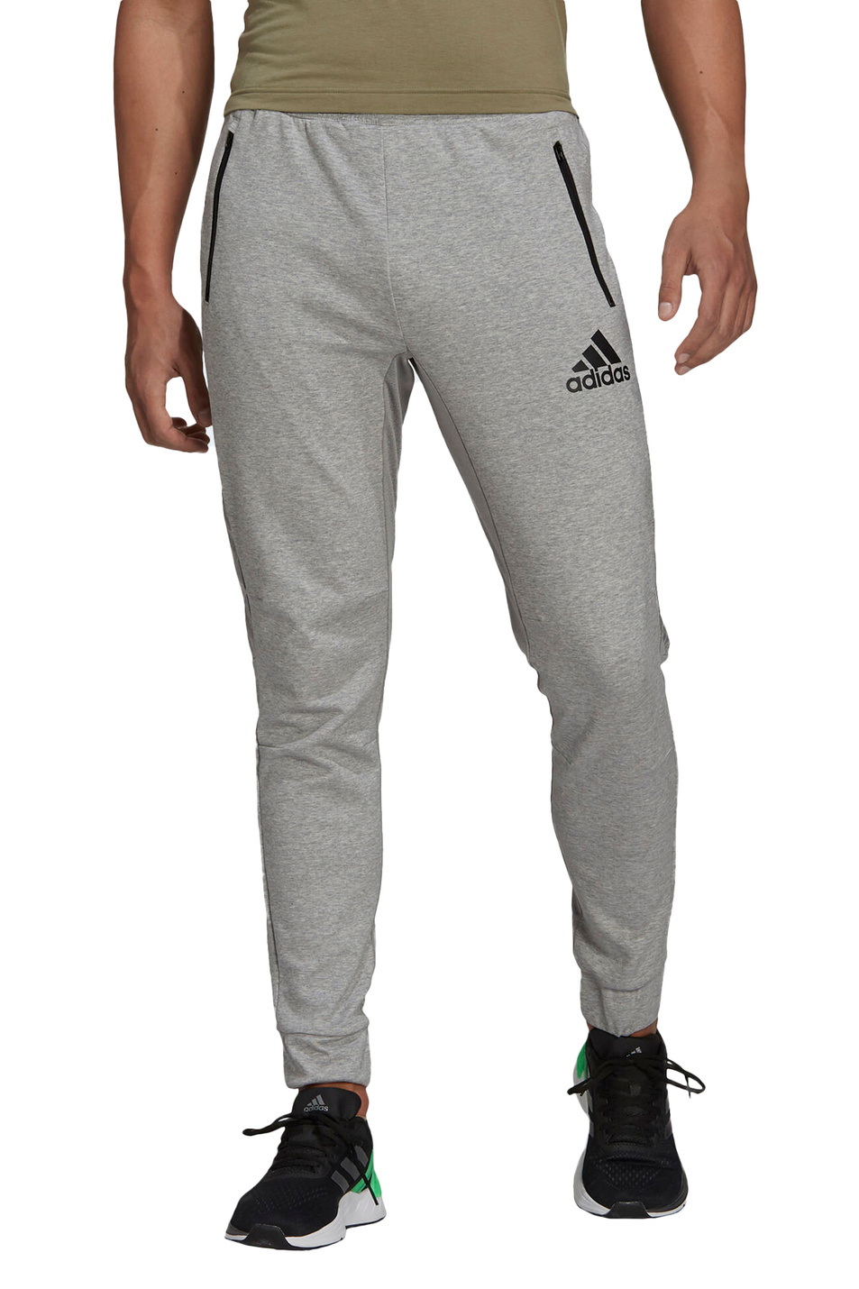 Мужской Adidas Брюки AEROREADY Designed To Move Sport Motion Logo (цвет ), артикул H28789 | Фото 2