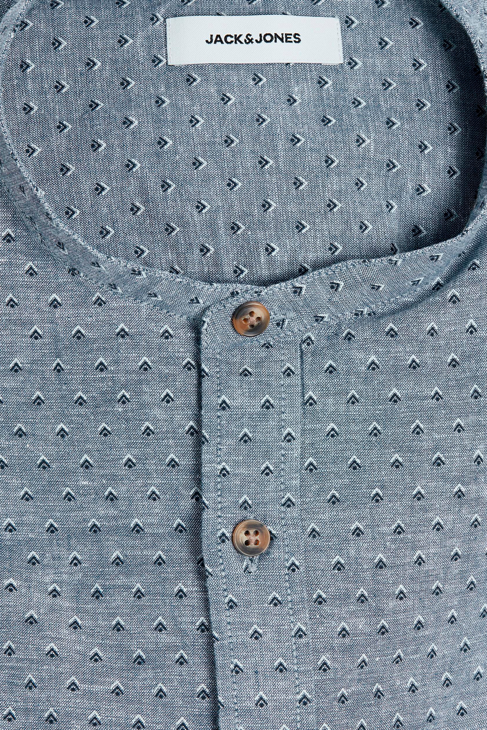 Jack & Jones Рубашка из хлопка и льна (цвет ), артикул 12197899 | Фото 5