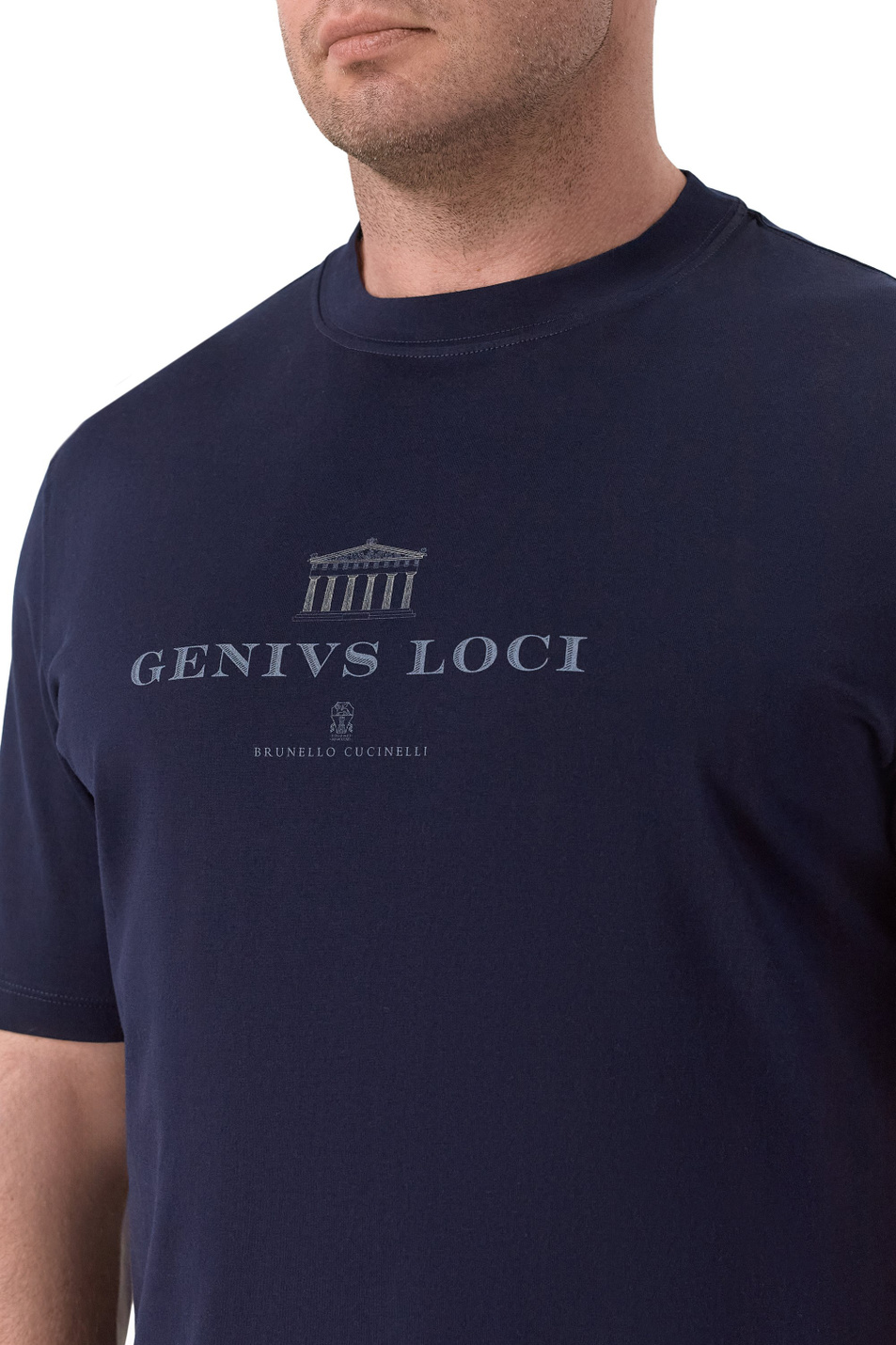 Мужской Brunello Cucinelli Футболка из натурального хлопка (цвет ), артикул M0B138520 | Фото 5