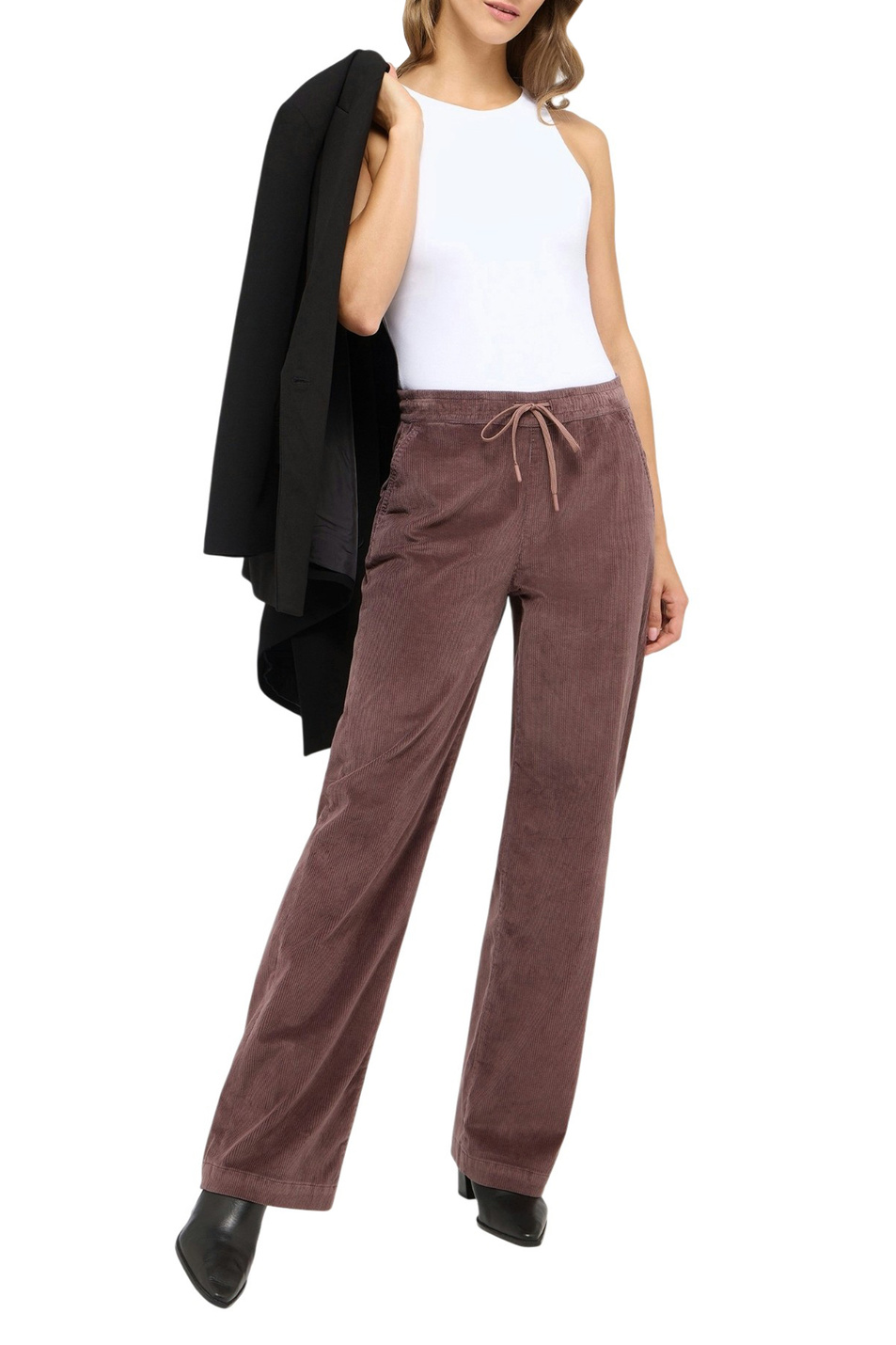 Брюки LIZ EASY вельветовые|Основной цвет:Бордовый Женский Angels Брюки LIZ EASY вельветовые (цвет ), артикул 564251730 | Фото 3