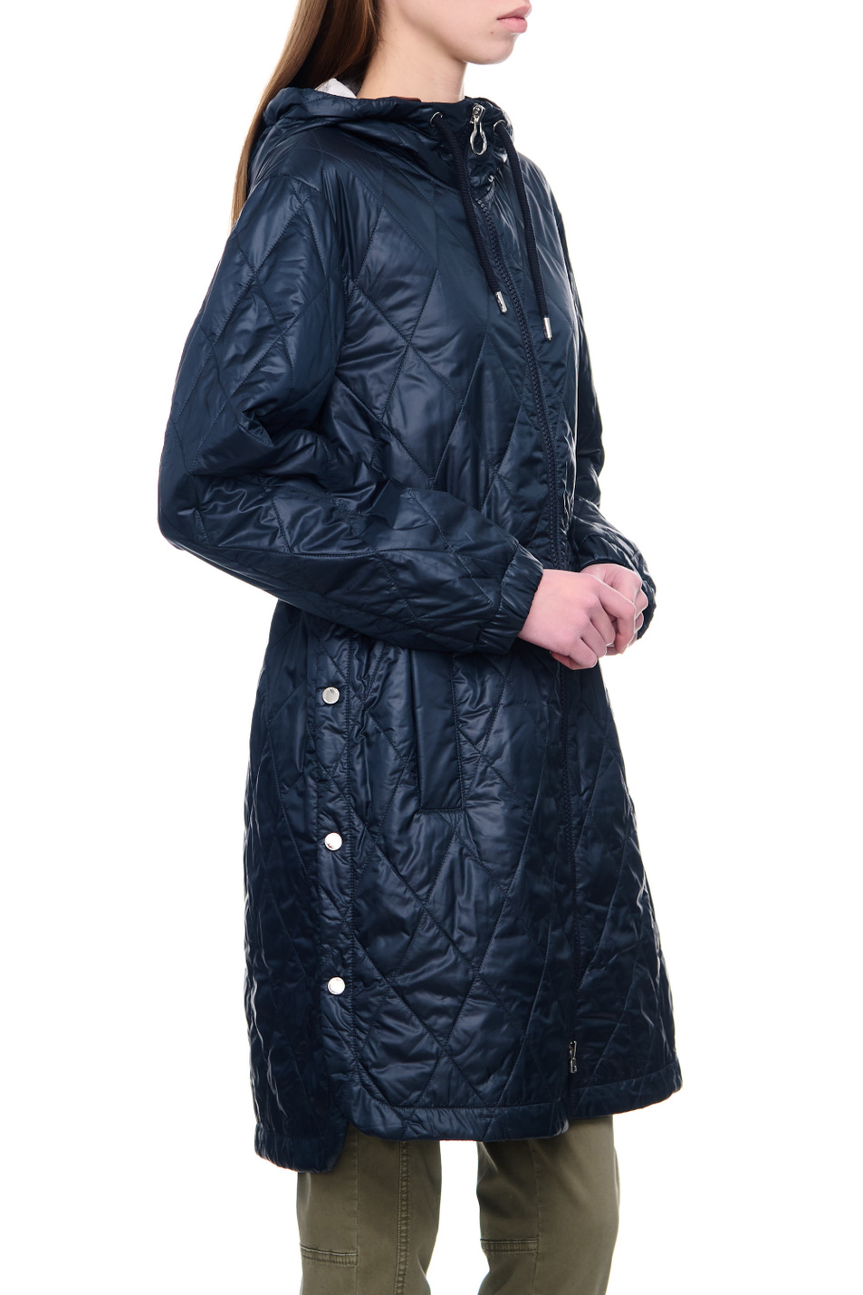 Женский Gerry Weber Стеганая куртка на молнии с капюшоном (цвет ), артикул 150217-31182 | Фото 6