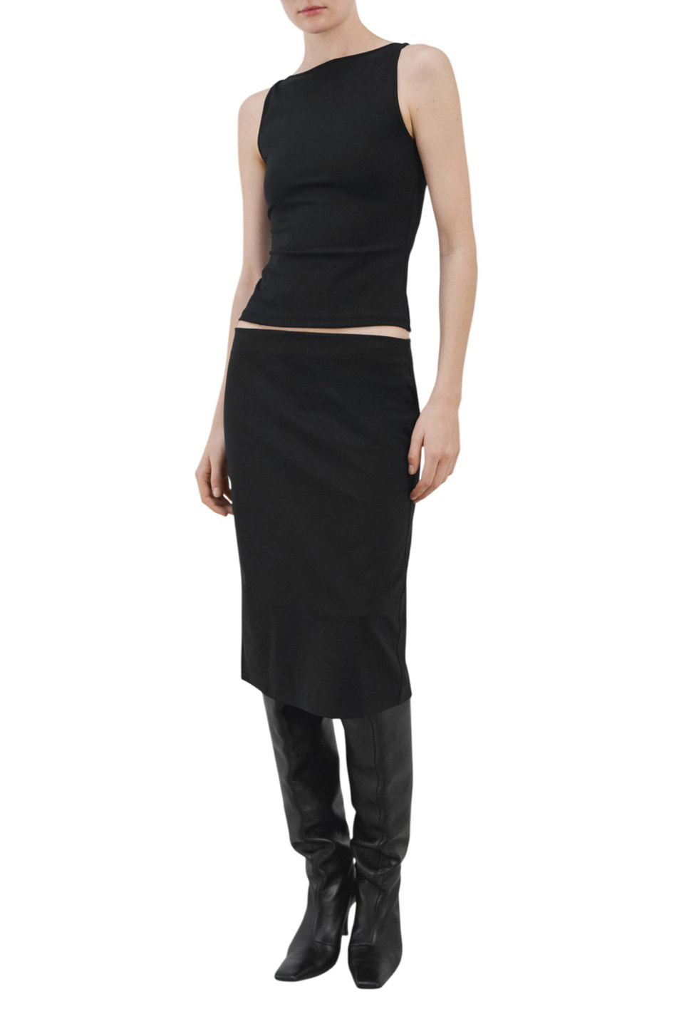 Женский Mango Топ TECLA однотонный (цвет ), артикул 27065827 | Фото 2