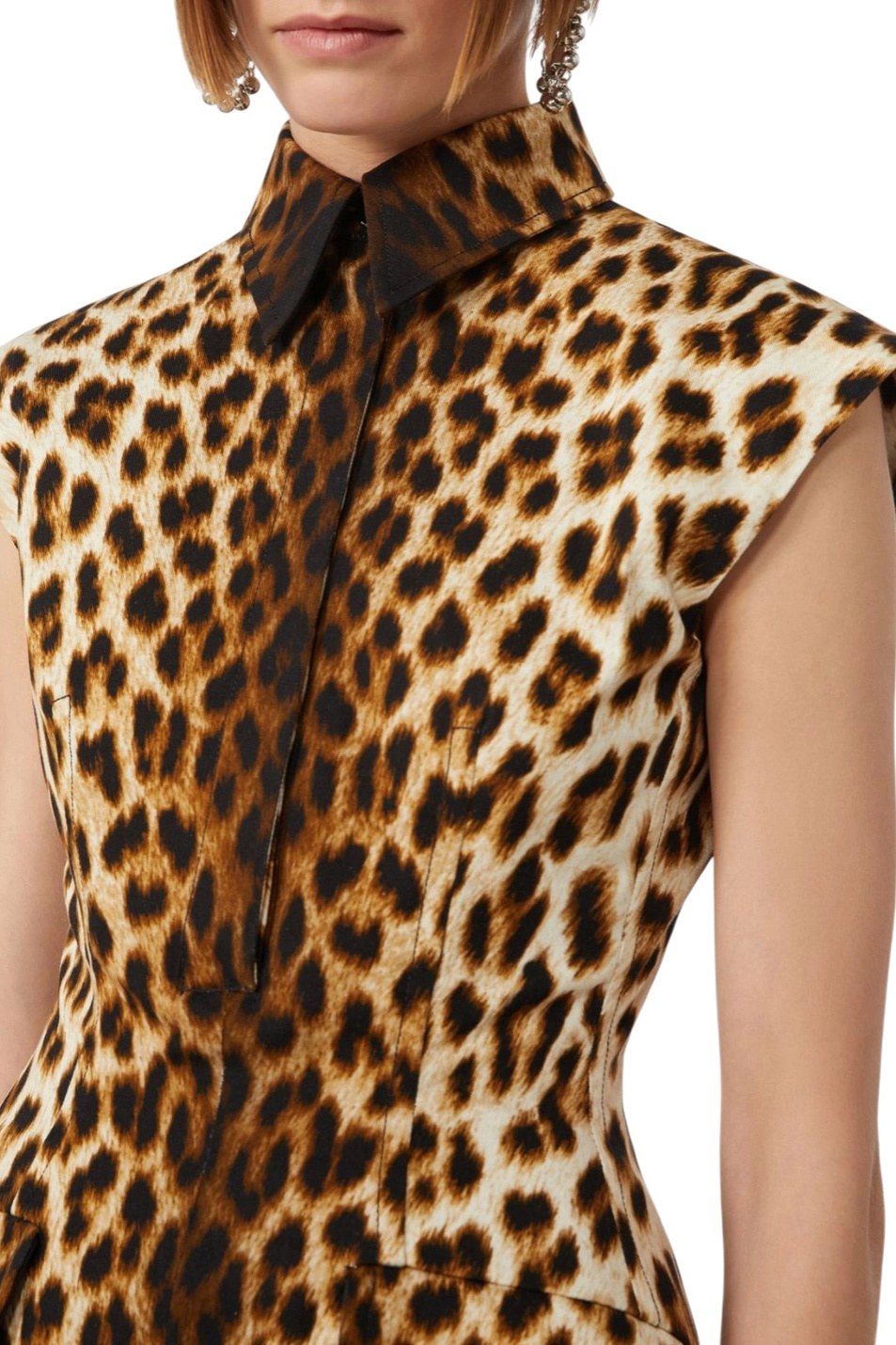 Женский Sportmax Платье LONZA с леопардовым принтом (цвет ), артикул 2612221182 | Фото 5