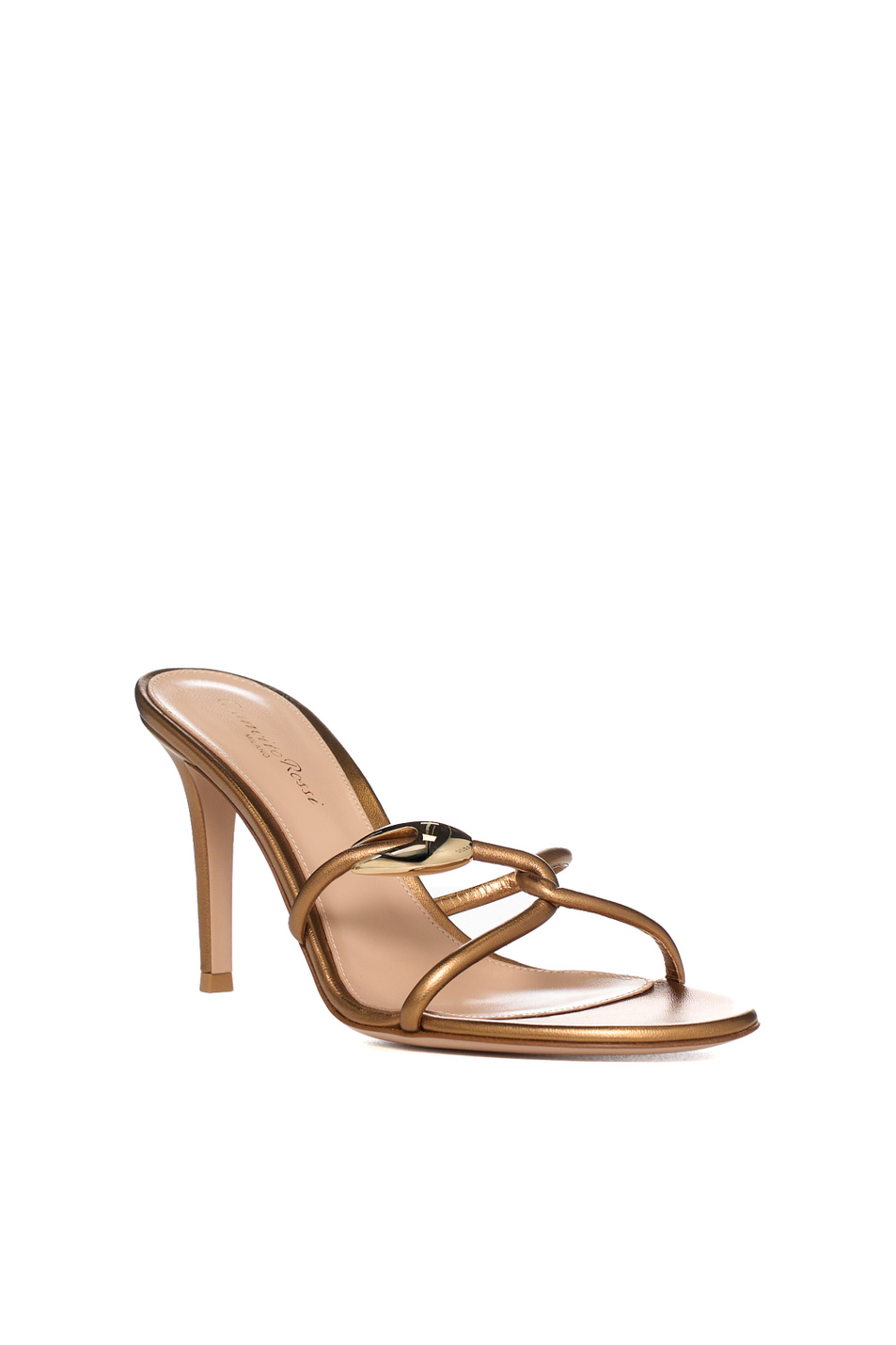 Женский Gianvito Rossi Мюли MAMBA из натуральной кожи (цвет ), артикул G10085.85RIC.NPSBROZ | Фото 2