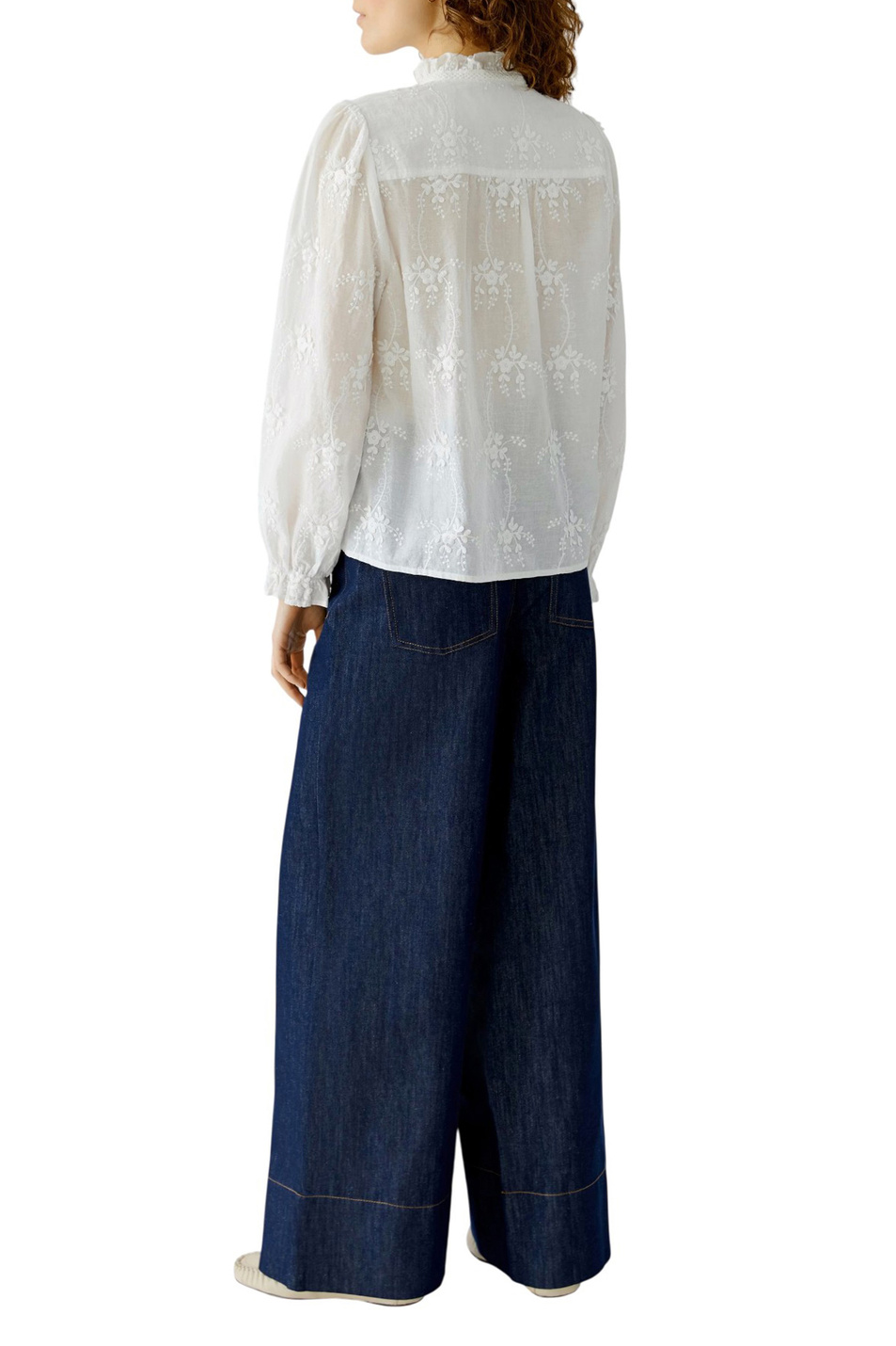 Женский OUI Блузка из хлопка (цвет ), артикул 96713 | Фото 5