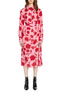Max Mara Платье-рубашка RITA из чистого шелкового крепдешина (Красный цвет), артикул 62260629 | Фото 3