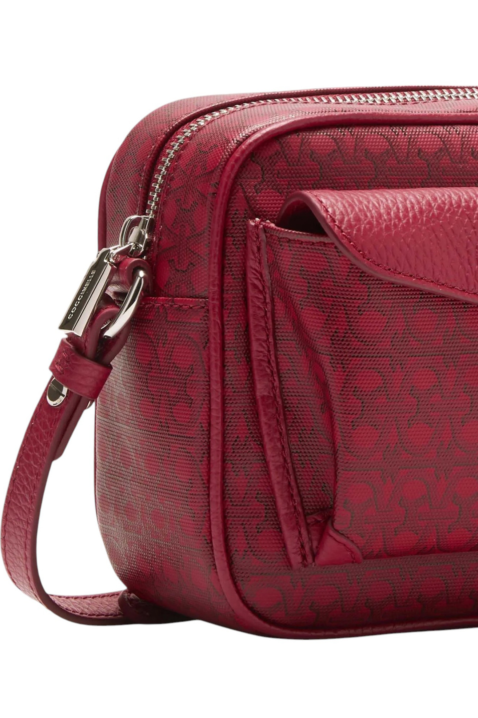 Женский Coccinelle Сумка BEAT COATED MONOGRAM SMALL из комбинированного материала (цвет ), артикул E1S0J150201 | Фото 4