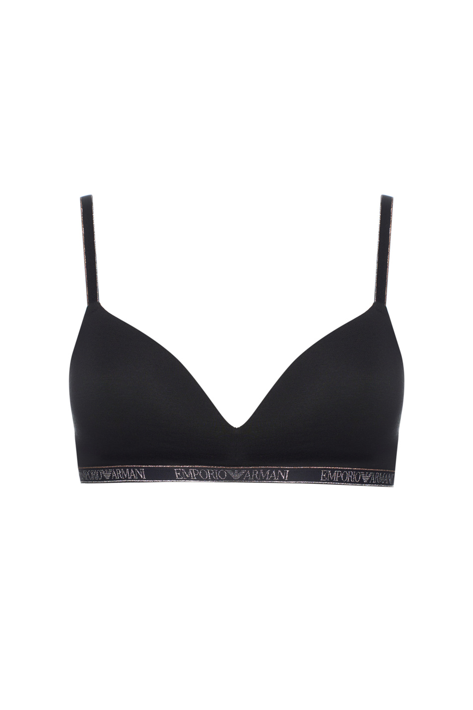 Бюстгальтер с логотипом|Основной цвет:Черный Женский Emporio Armani Бюстгальтер с логотипом (цвет ), артикул EW000442-AF10889 | Фото 1