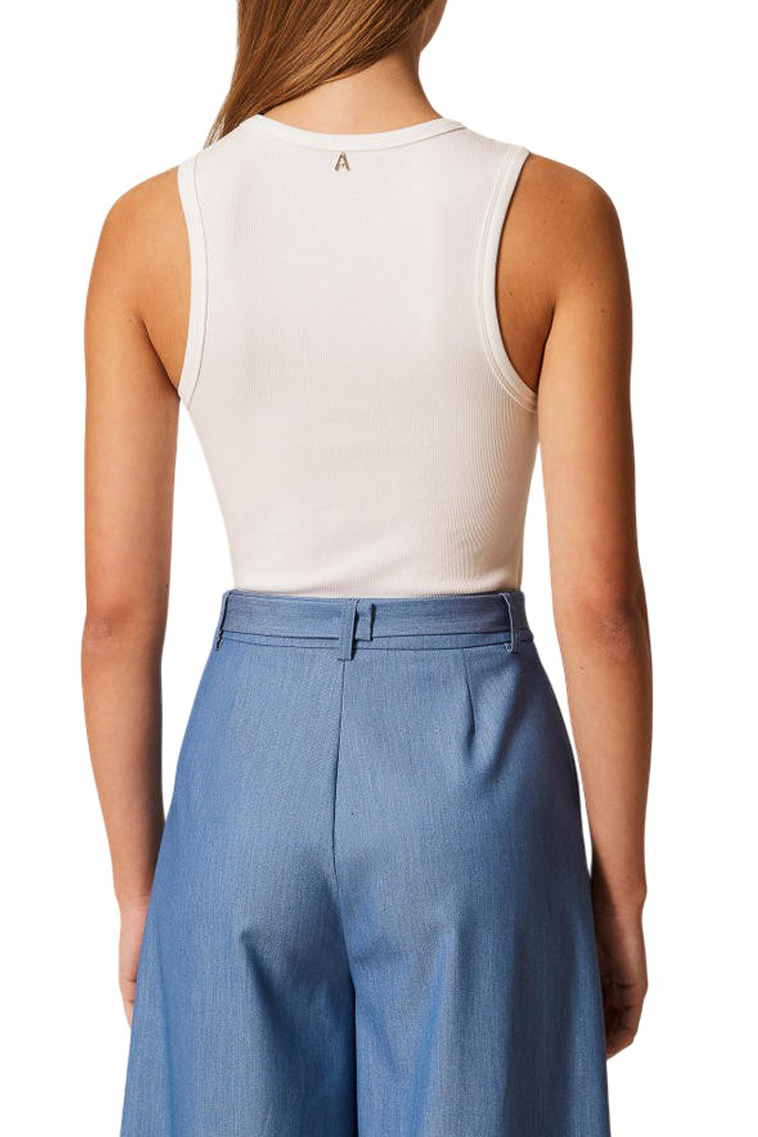 Женский TWINSET Milano Топ с отделкой стразами (цвет ), артикул 261AP2201 | Фото 4