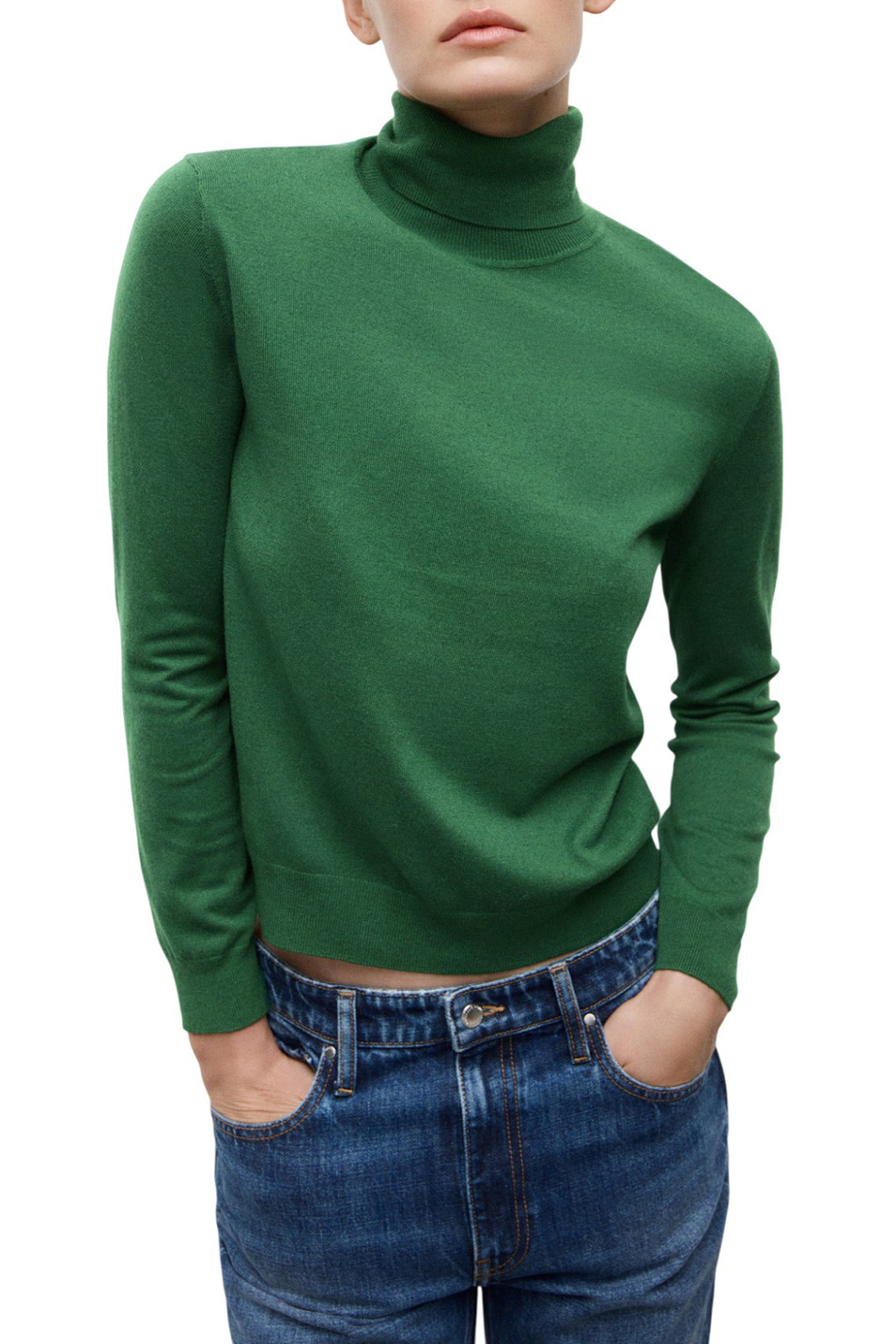 Женский Mango Водолазка LUCCAC однотонная (цвет ), артикул 27031274 | Фото 3