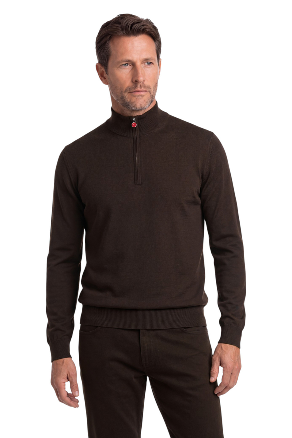 Мужской Kiton Джемпер из шерсти на молнии (цвет ), артикул UMK089923700J | Фото 4