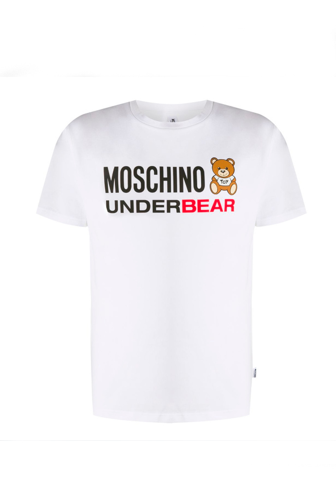 Мужской MOSCHINO underwear Футболка из эластичного хлопка (цвет ), артикул A1914-8107 | Фото 1
