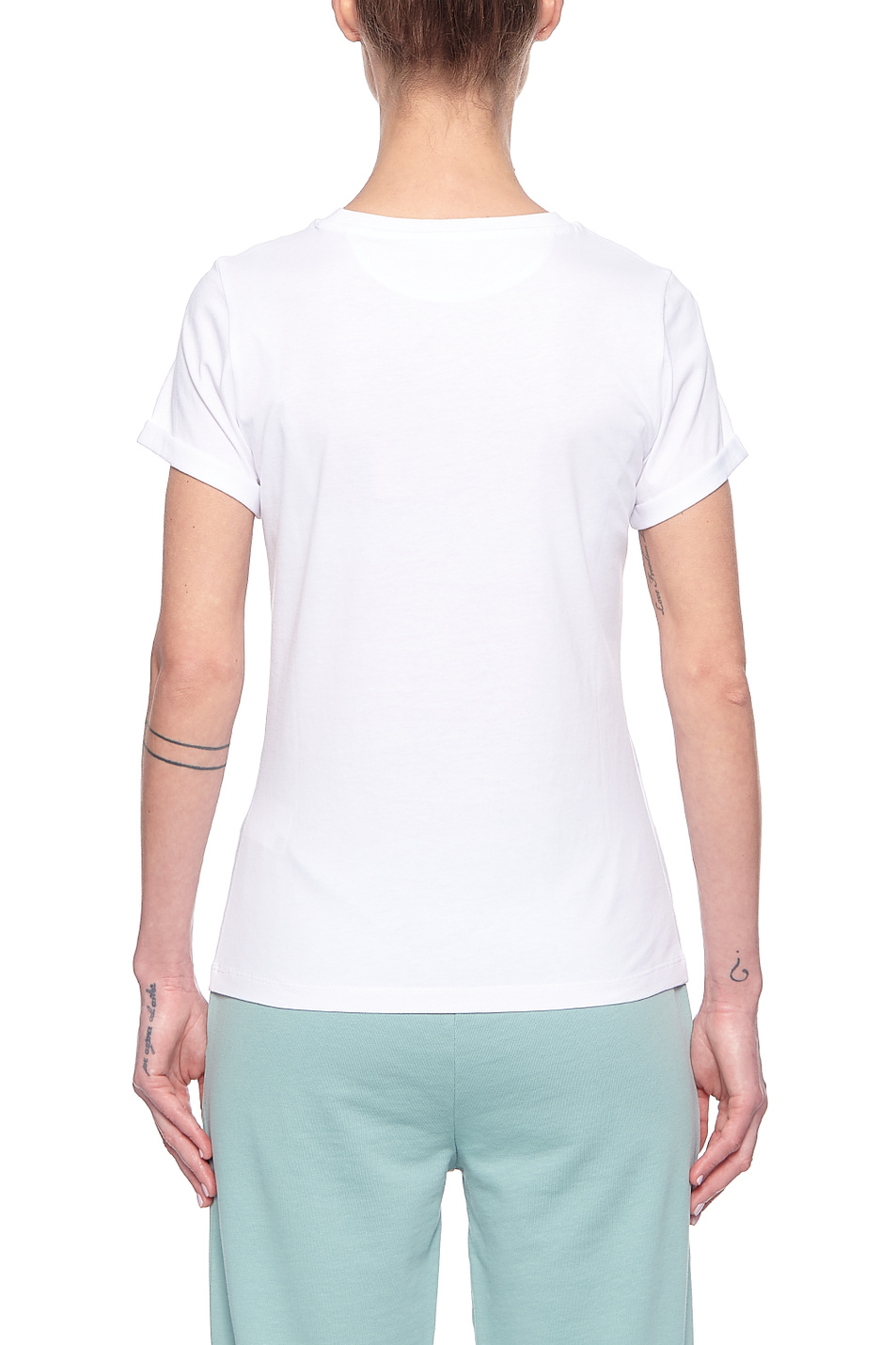 HUGO Приталенная футболка из натурального хлопка (цвет ), артикул 50453144 | Фото 5
