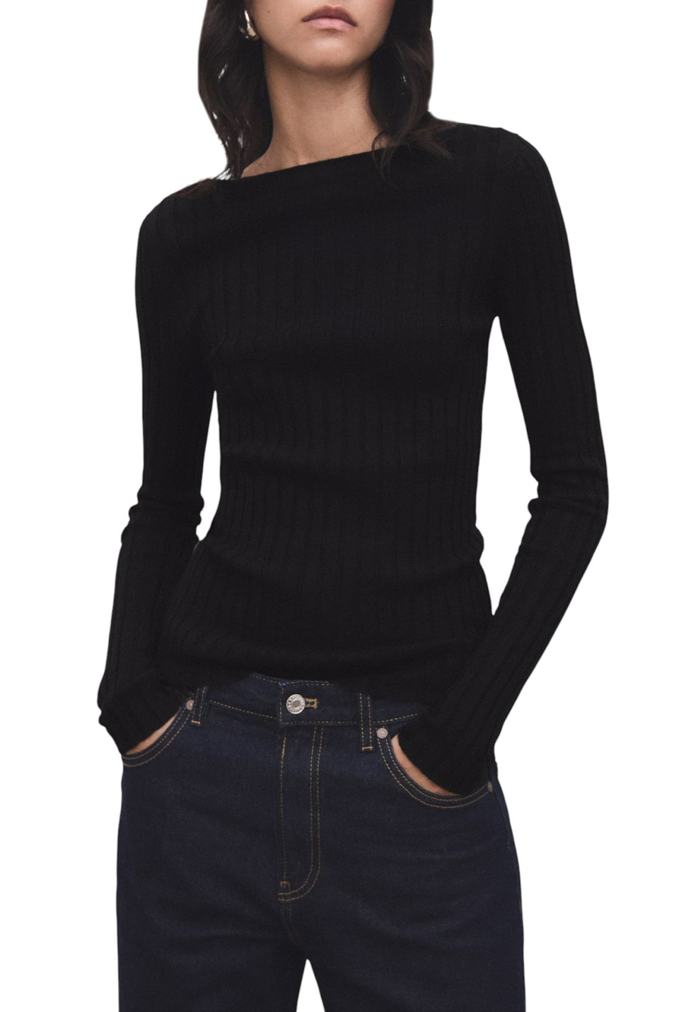 Женский Mango Джемпер FLURRY однотонный (цвет ), артикул 17005815 | Фото 3