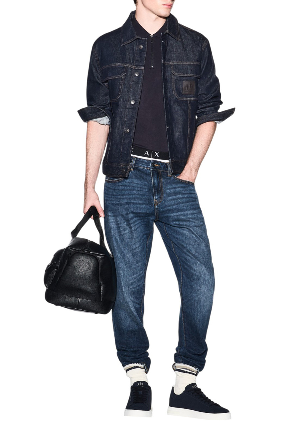 Мужской Armani Exchange Поло с логотипом (цвет ), артикул XM002372-AF21936 | Фото 2