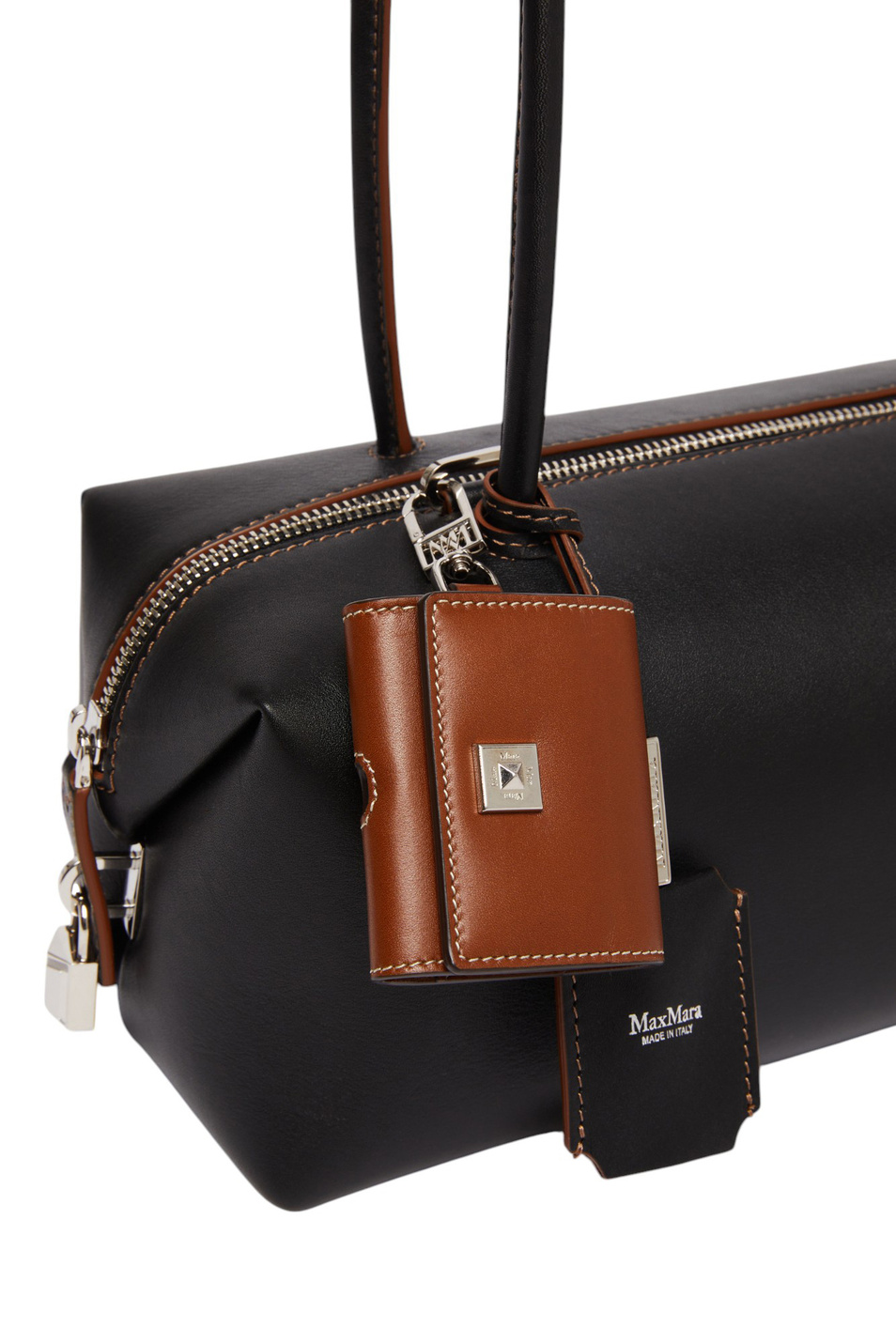 Женский Max Mara Сумка Boston из натуральной кожи (цвет ), артикул 2524516131 | Фото 4