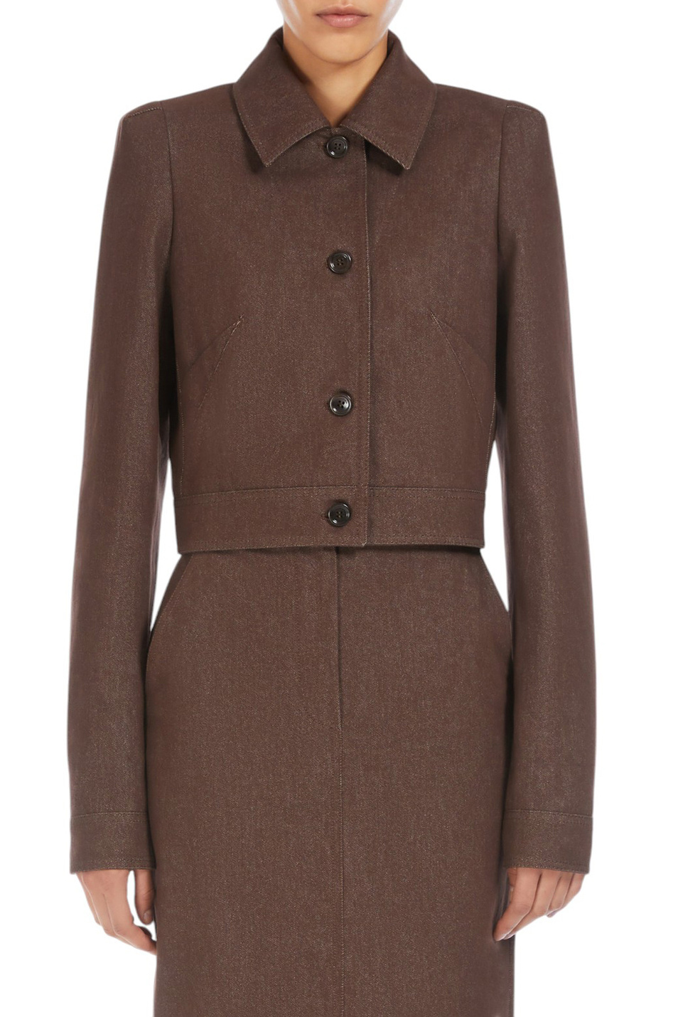 Женский Max Mara Куртка CARPA джинсовая укороченная (цвет ), артикул 2511041013 | Фото 3