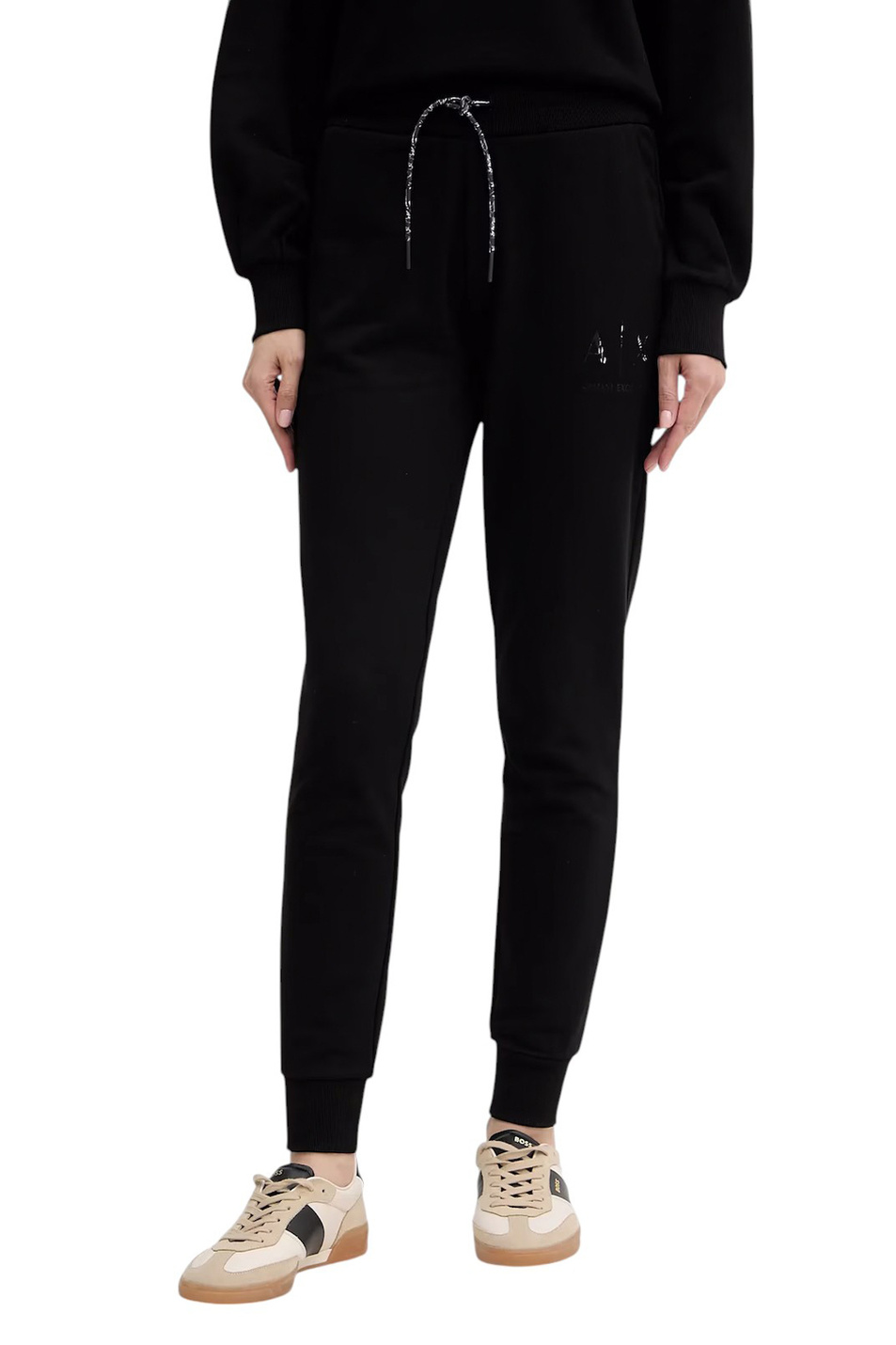Женский Armani Exchange Брюки-джоггеры из хлопка (цвет ), артикул XW000986-AF16114 | Фото 3