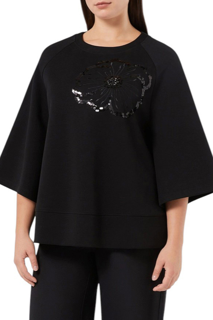 Женский Marina Rinaldi Свитшот ROEN со стразами (цвет ), артикул 2528926036 | Фото 2