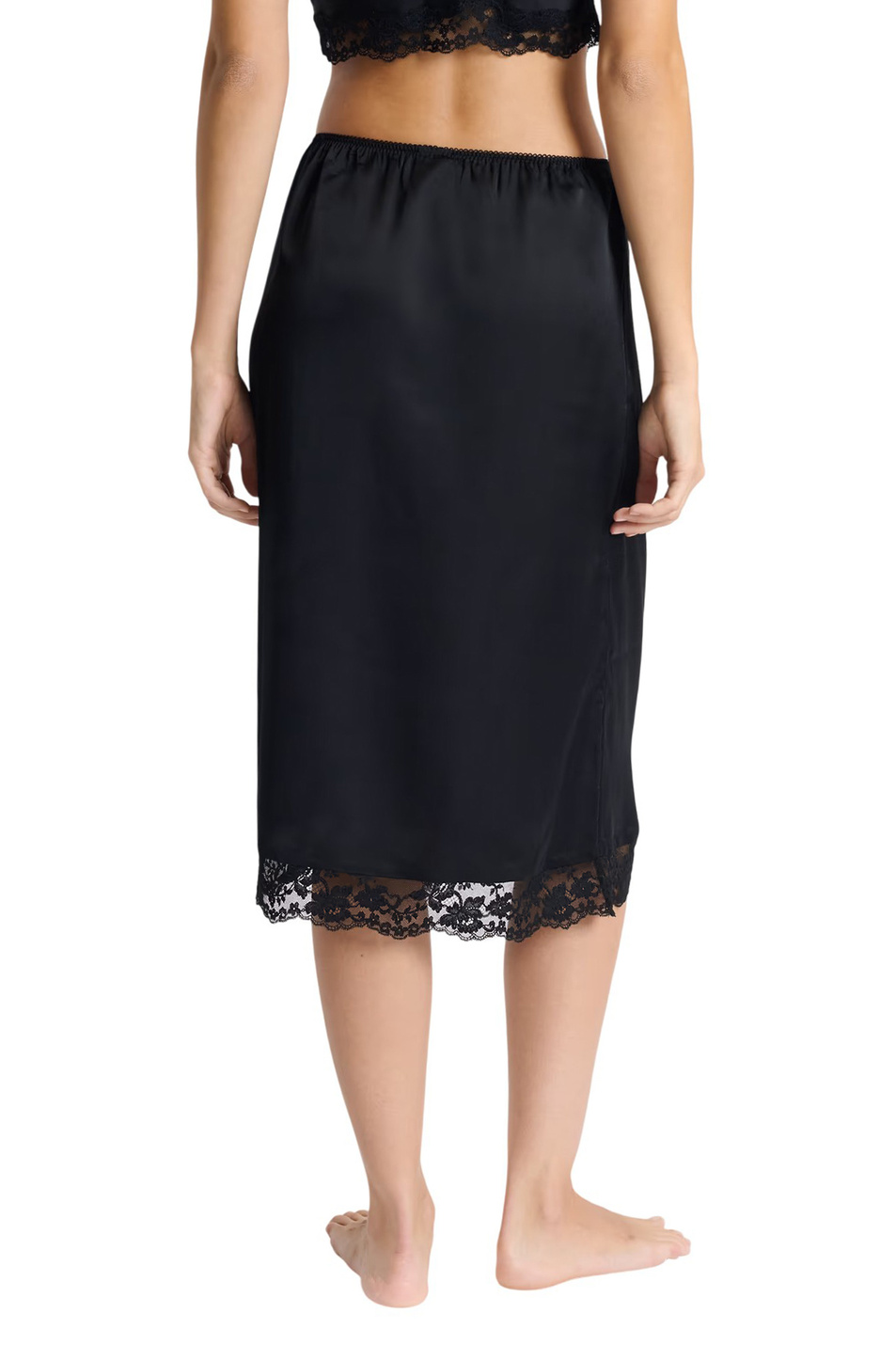 Женский Etam Юбка атласная REVELATION с кружевом (цвет ), артикул 6556174 | Фото 3