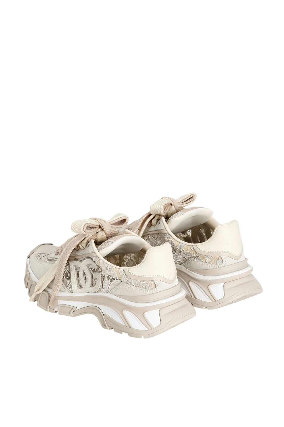 Женский Dolce & Gabbana Кроссовки DG Country Road с кружевом (цвет ), артикул CK2417-AX627 | Фото 3