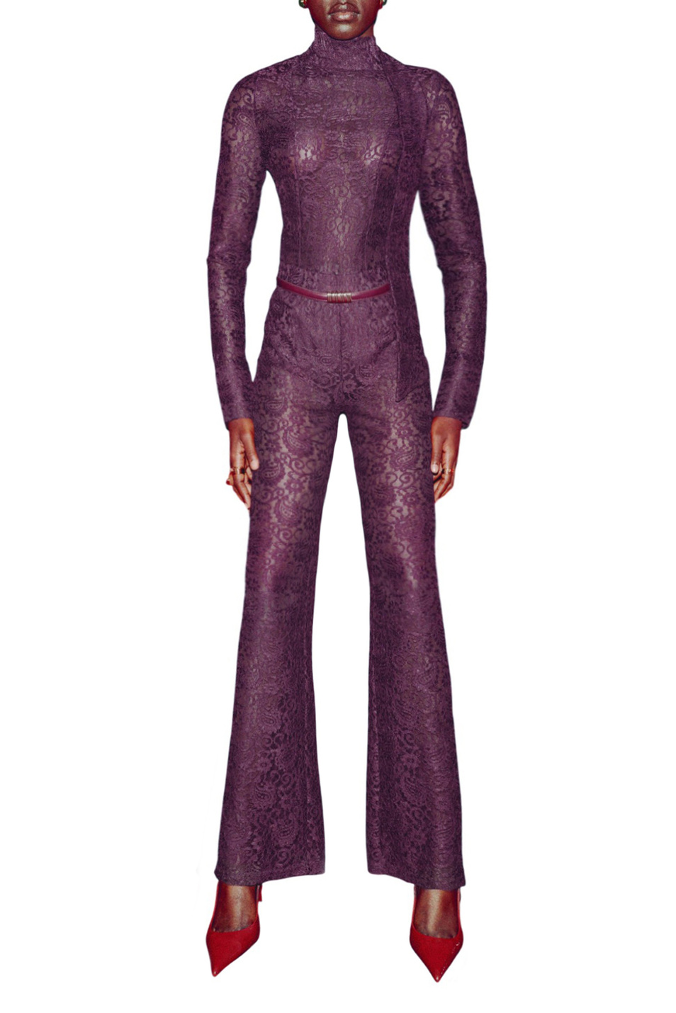 Женский Mango Брюки XGRACE кружевные (цвет ), артикул 17049112 | Фото 2