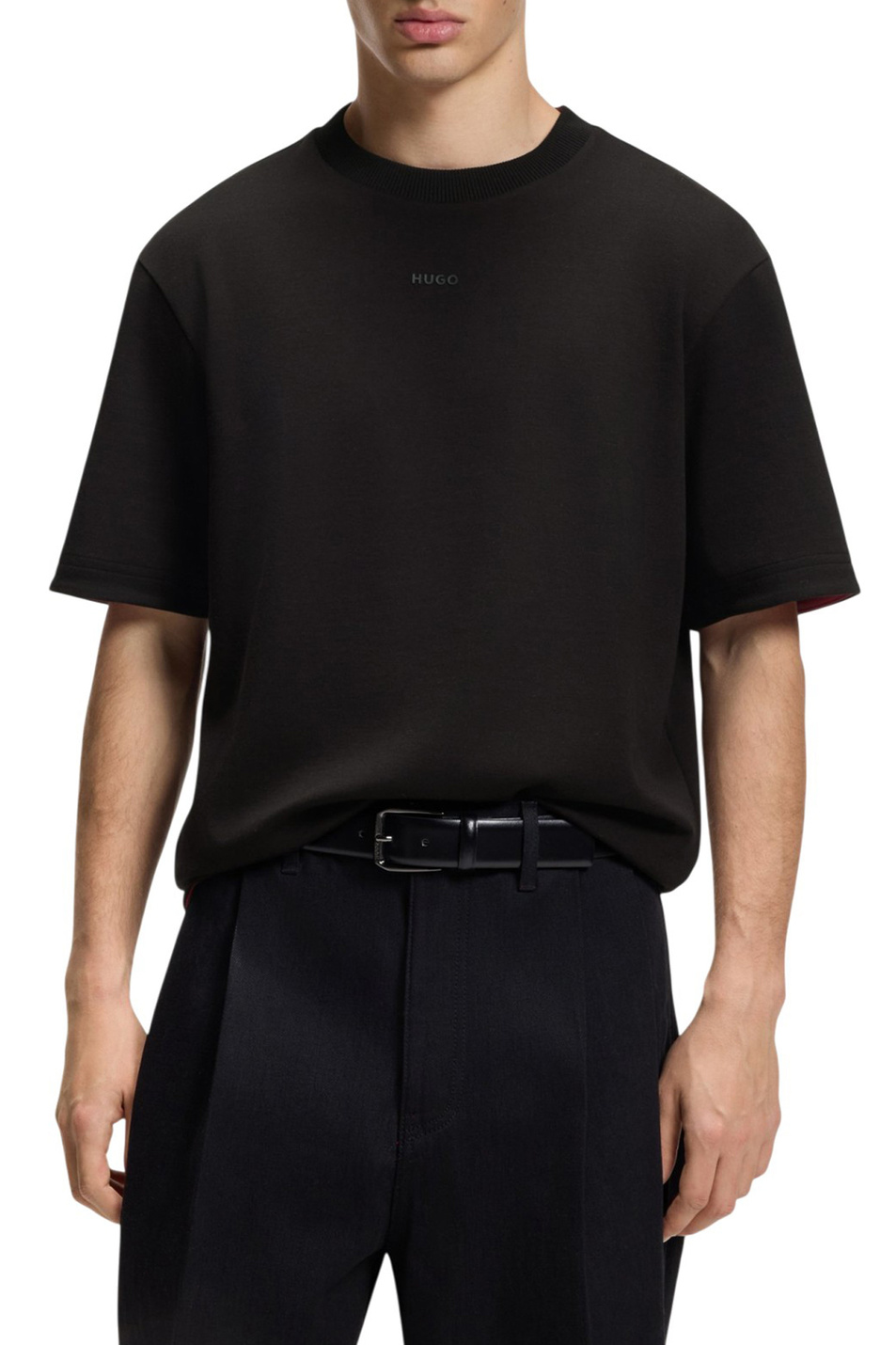 Мужской HUGO Футболка Daneon с логотипом (цвет ), артикул 50554468 | Фото 3