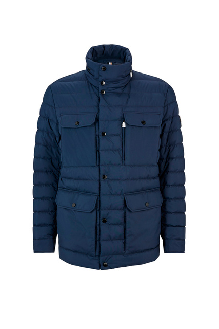 Стеганая куртка с накладными карманами|Основной цвет:Синий|Артикул:50476880 | Фото 1