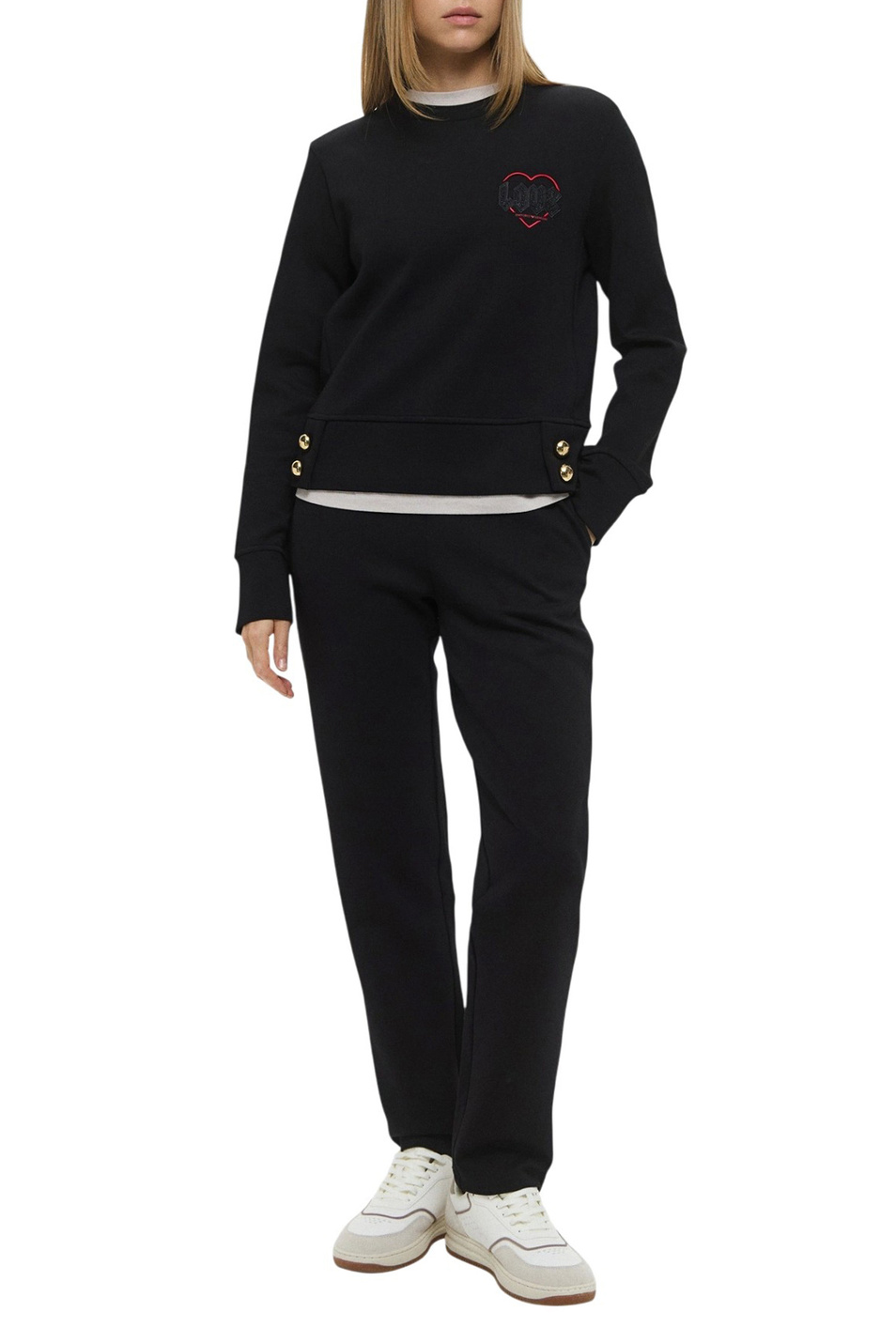 Женский Emporio Armani Брюки с вышивкой (цвет ), артикул EW001362-AF10002 | Фото 3