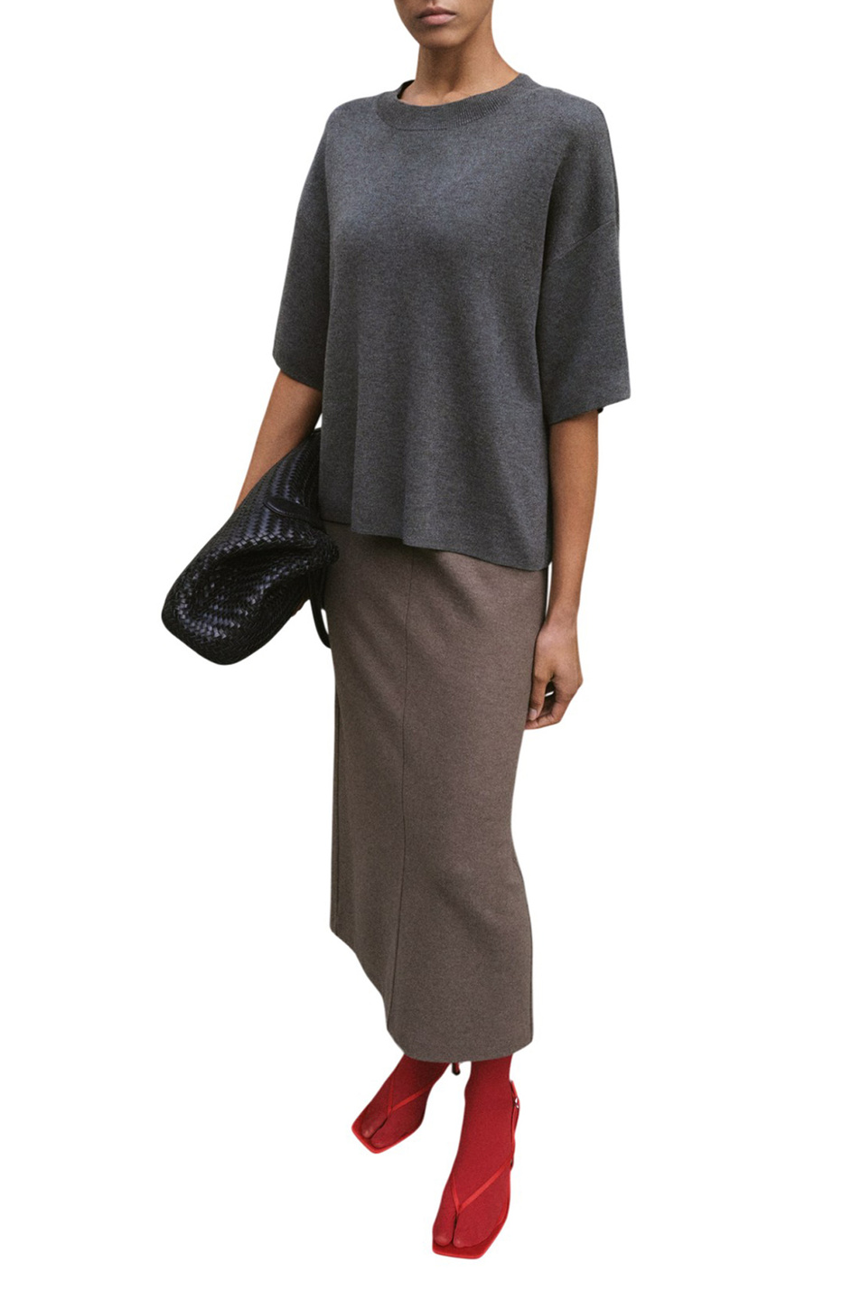 Женский Mango Джемпер BRUNITO с короткими рукавами (цвет ), артикул 27054089 | Фото 2