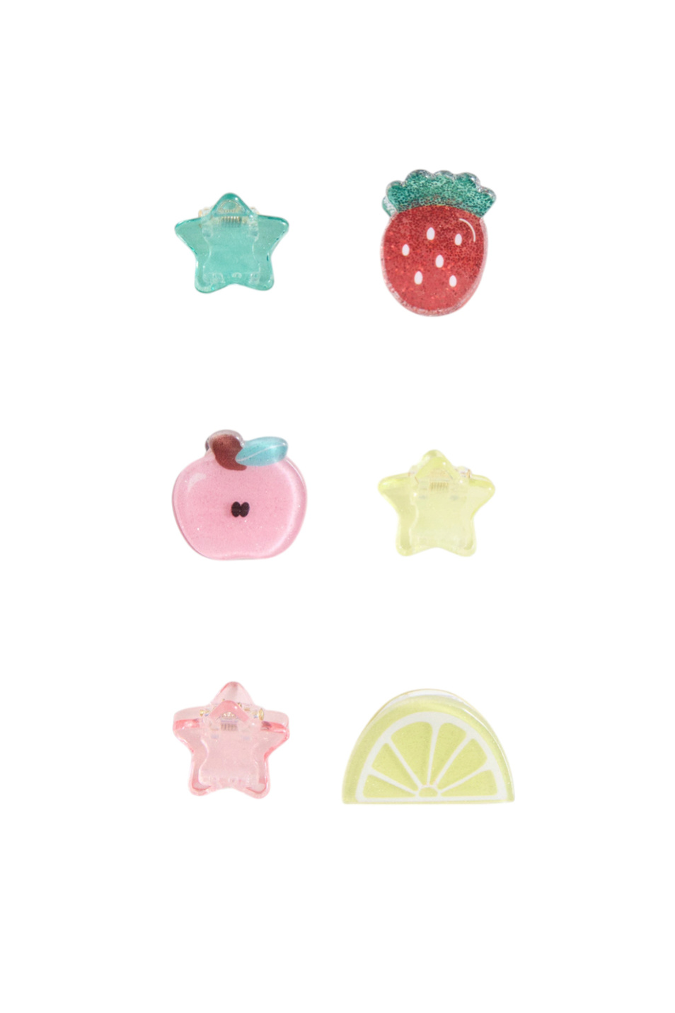 Девочкам Mango Kids Заколка для волос FRUITS в комплекте из 6 шт (цвет ), артикул 27064782 | Фото 1