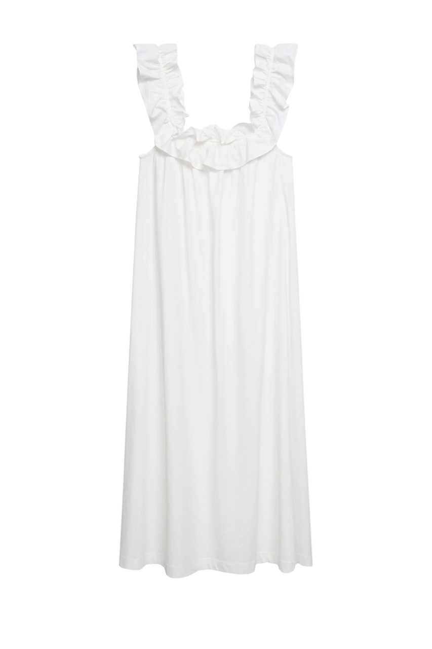 Платье MARGOT с оборками|Основной цвет:Белый|Артикул:17050161 | Фото 1