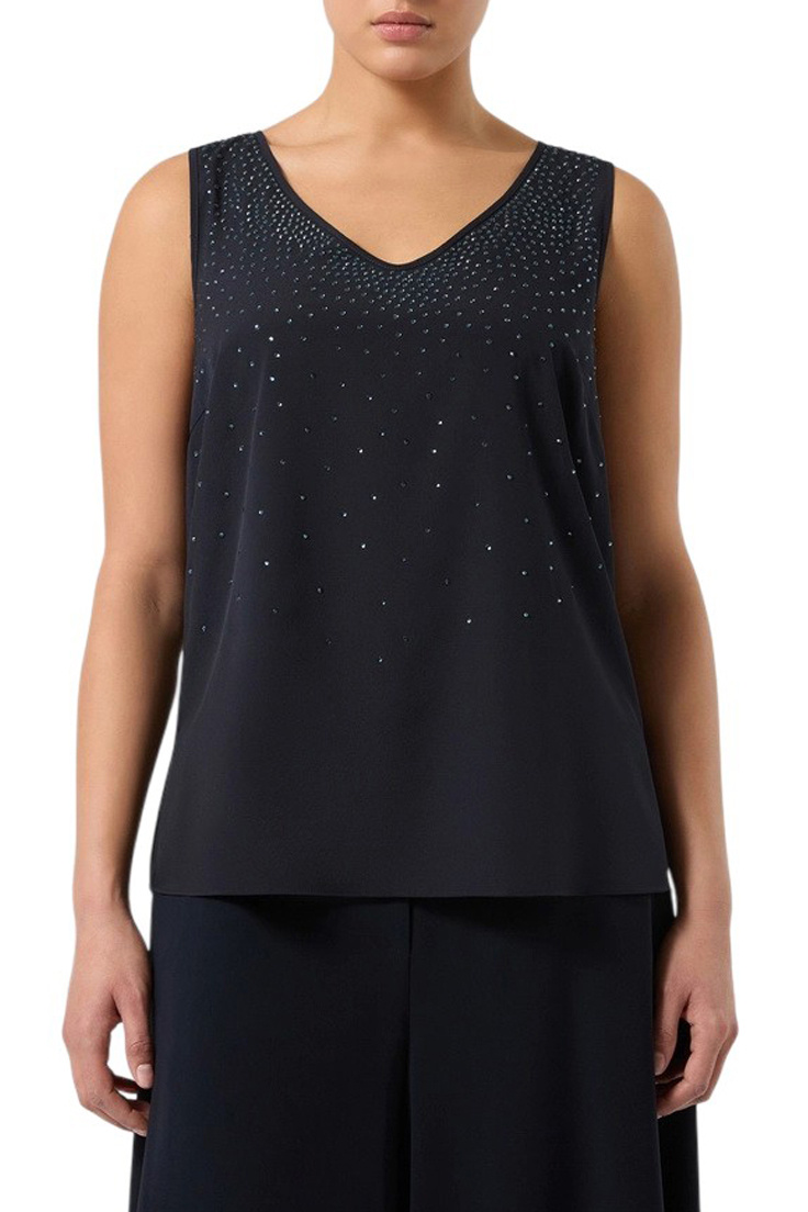 Женский Marina Rinaldi Топ с отделкой стразами (цвет ), артикул 2617861016 | Фото 3