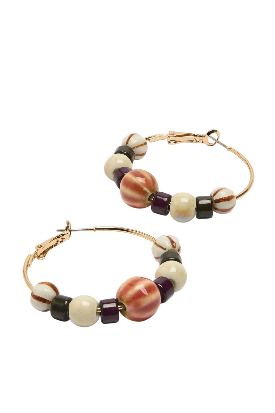 Женский Parfois Серьги-кольца с бусинами (цвет ), артикул 244868 | Фото 2