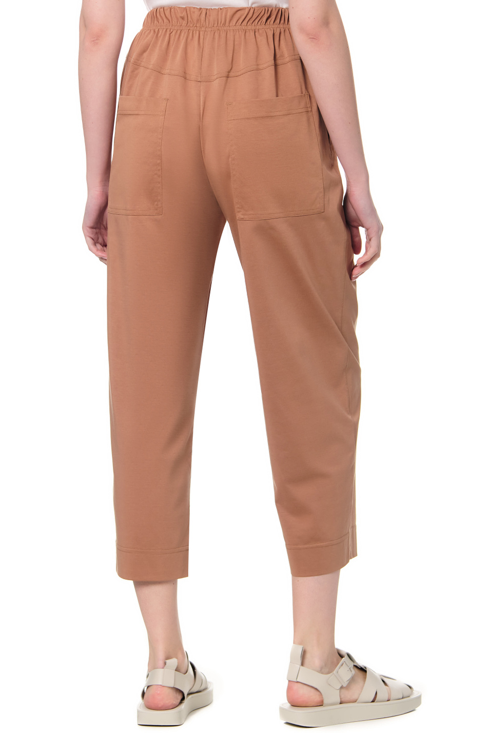 Женский Max Mara Брюки BALTICO из хлопкового джерси (цвет ), артикул 37810526 | Фото 6