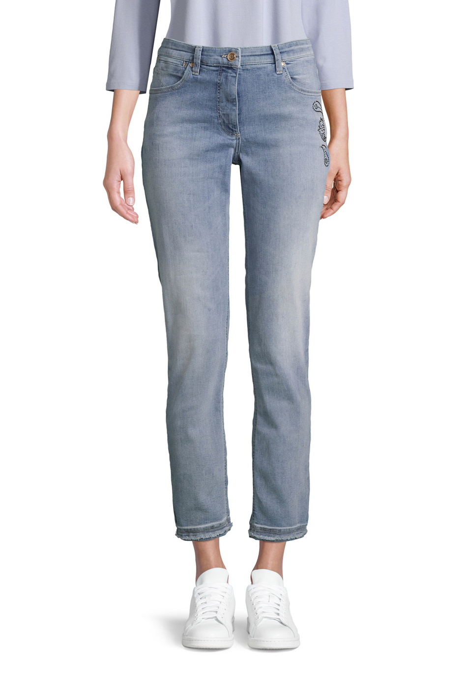 Betty Barclay Укороченные джинсы облегающего кроя (цвет ), артикул 6362/1277 | Фото 4