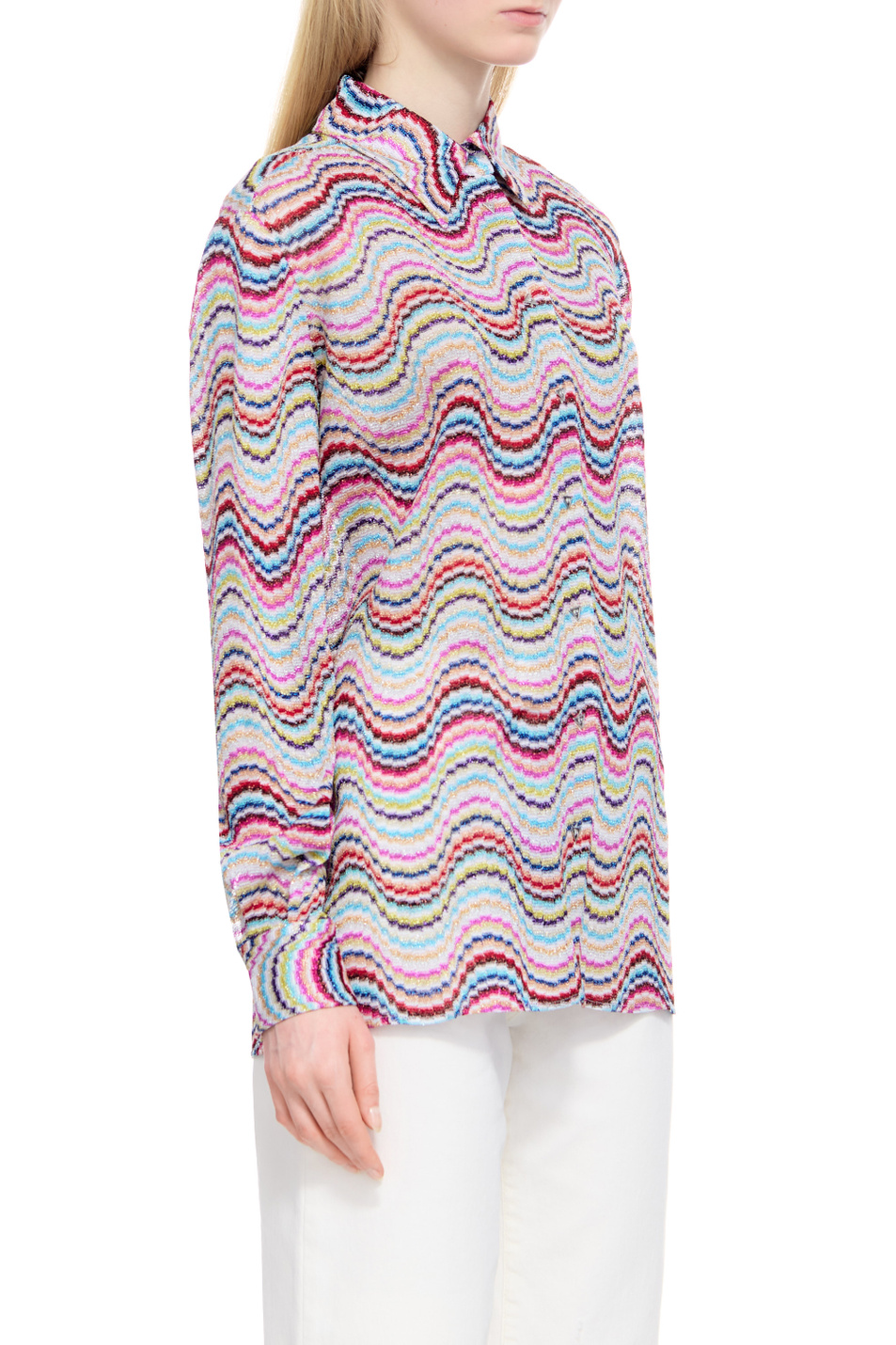 Женский Missoni Рубашка с принтом (цвет ), артикул DS23SJ0Q-BR00O3 | Фото 4